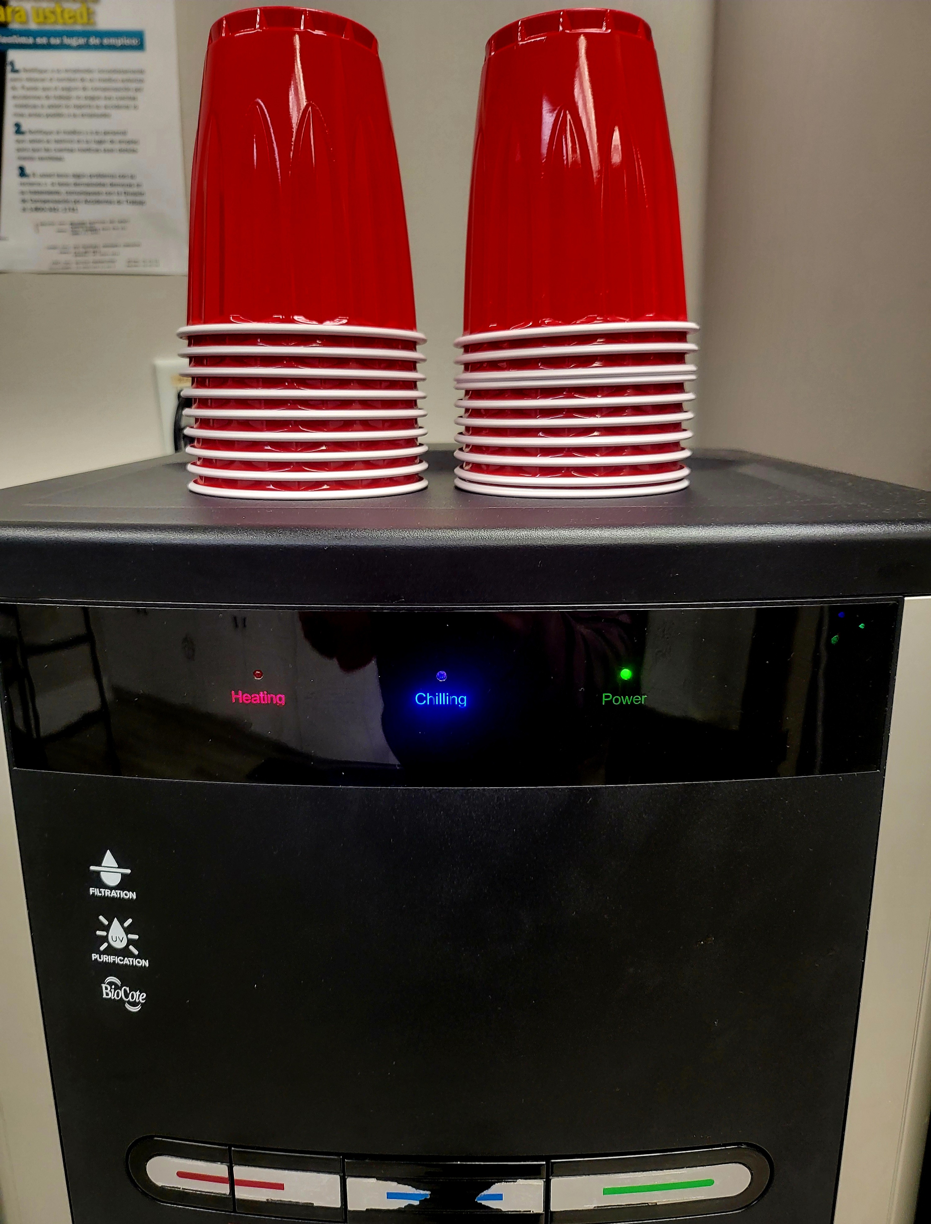 My Office Water Cooler Offers Hot, Cold, and Pure Power!