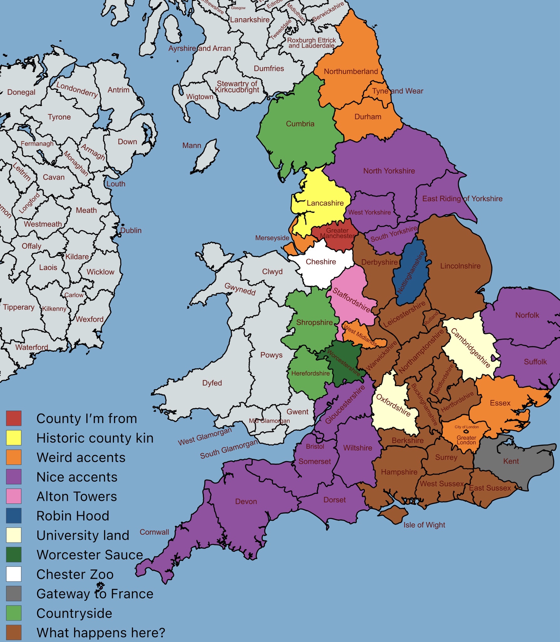 My Candid Thoughts on English Counties from a Greater Manchester Perspective