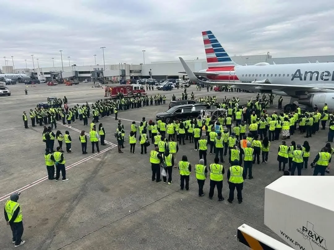 A flight attendant from the DC crash returns home