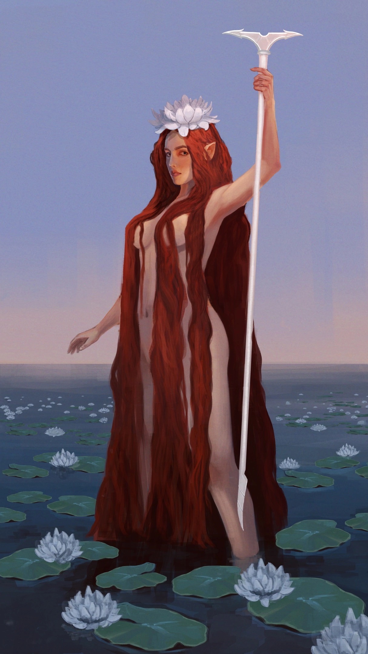 So This is What the Lady of the Lake Looks Like! (Art by Nekalex)