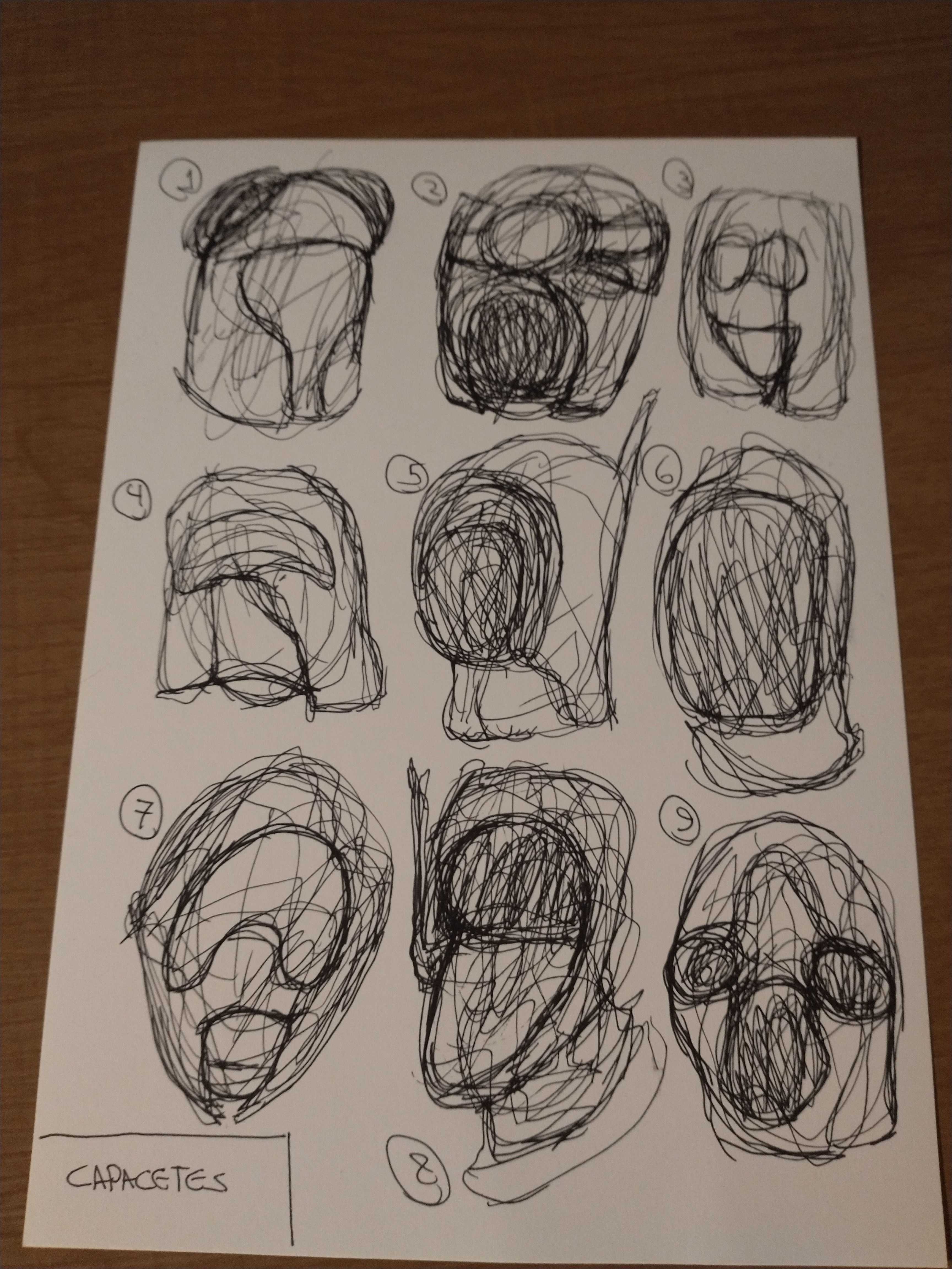 Day 4 of the Scribbling Challenge: Helmet Edition