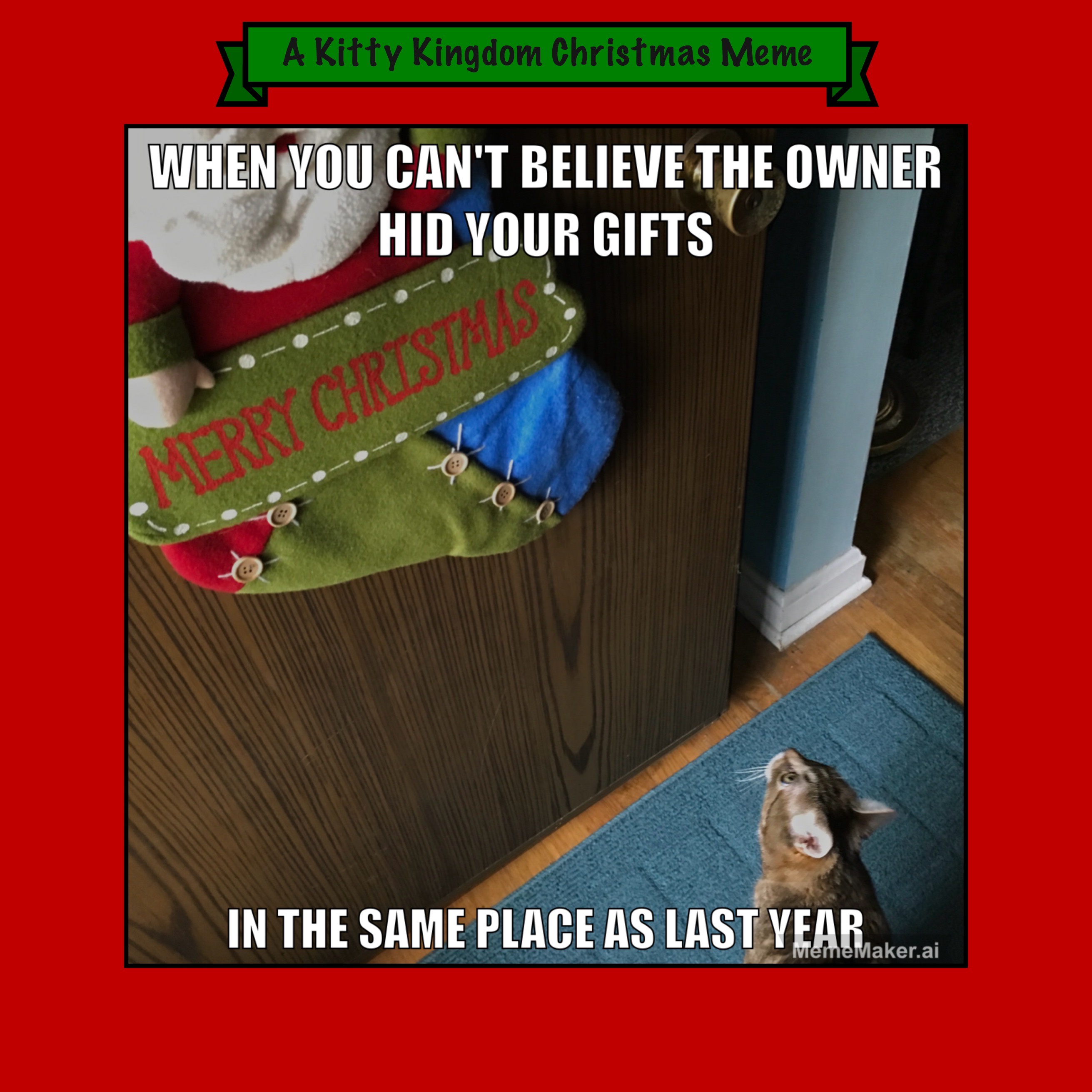 Countdown to Christmas in the Kitty Kingdom: Meme #20 (Original Content)