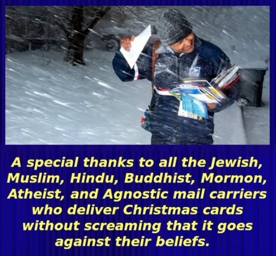 Heartfelt Christmas Greetings to Our Non-Christian Friends! We Truly Appreciate You!