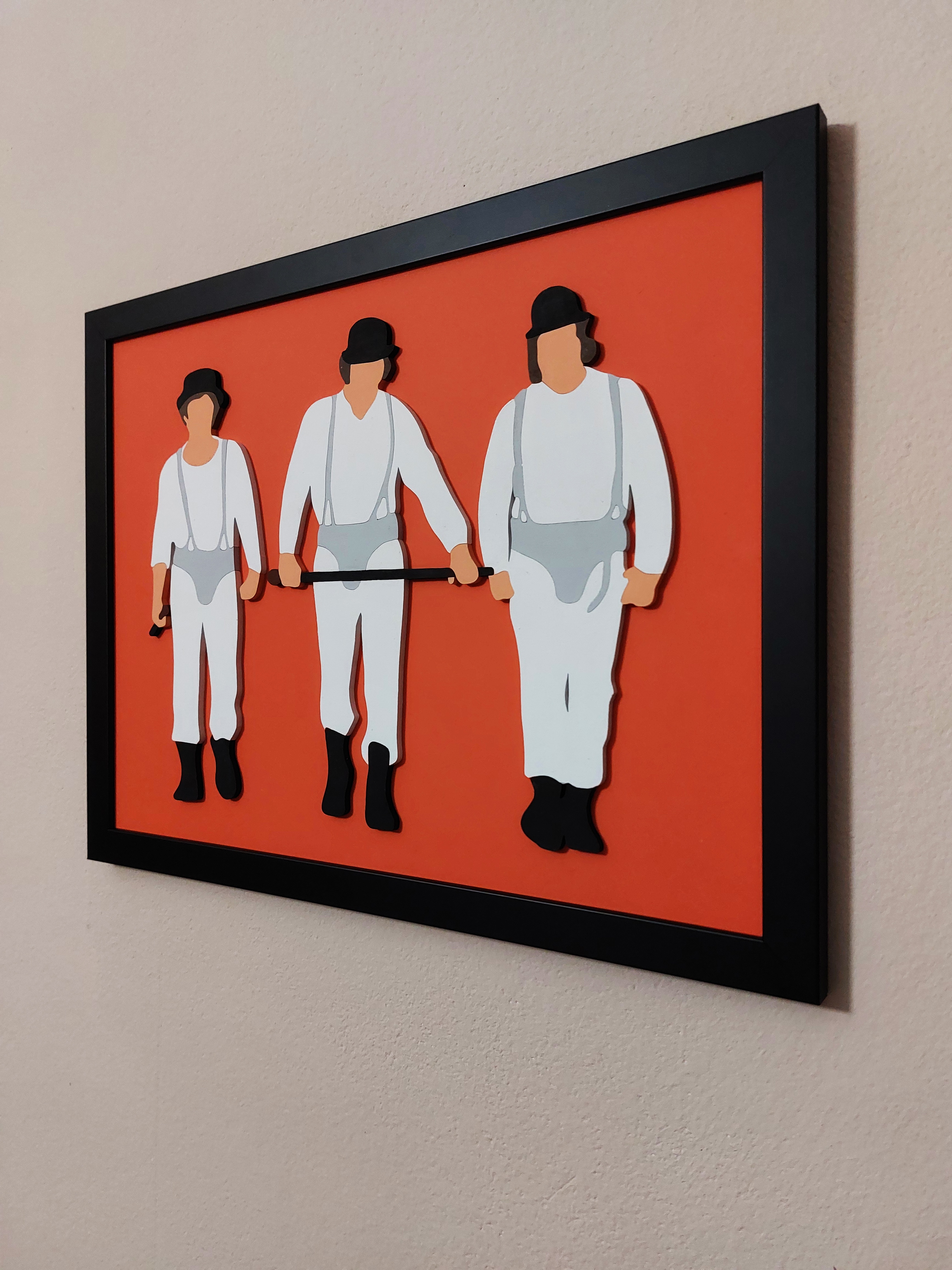 Crafting Creativity: My Wooden Clockwork Orange Wall Art