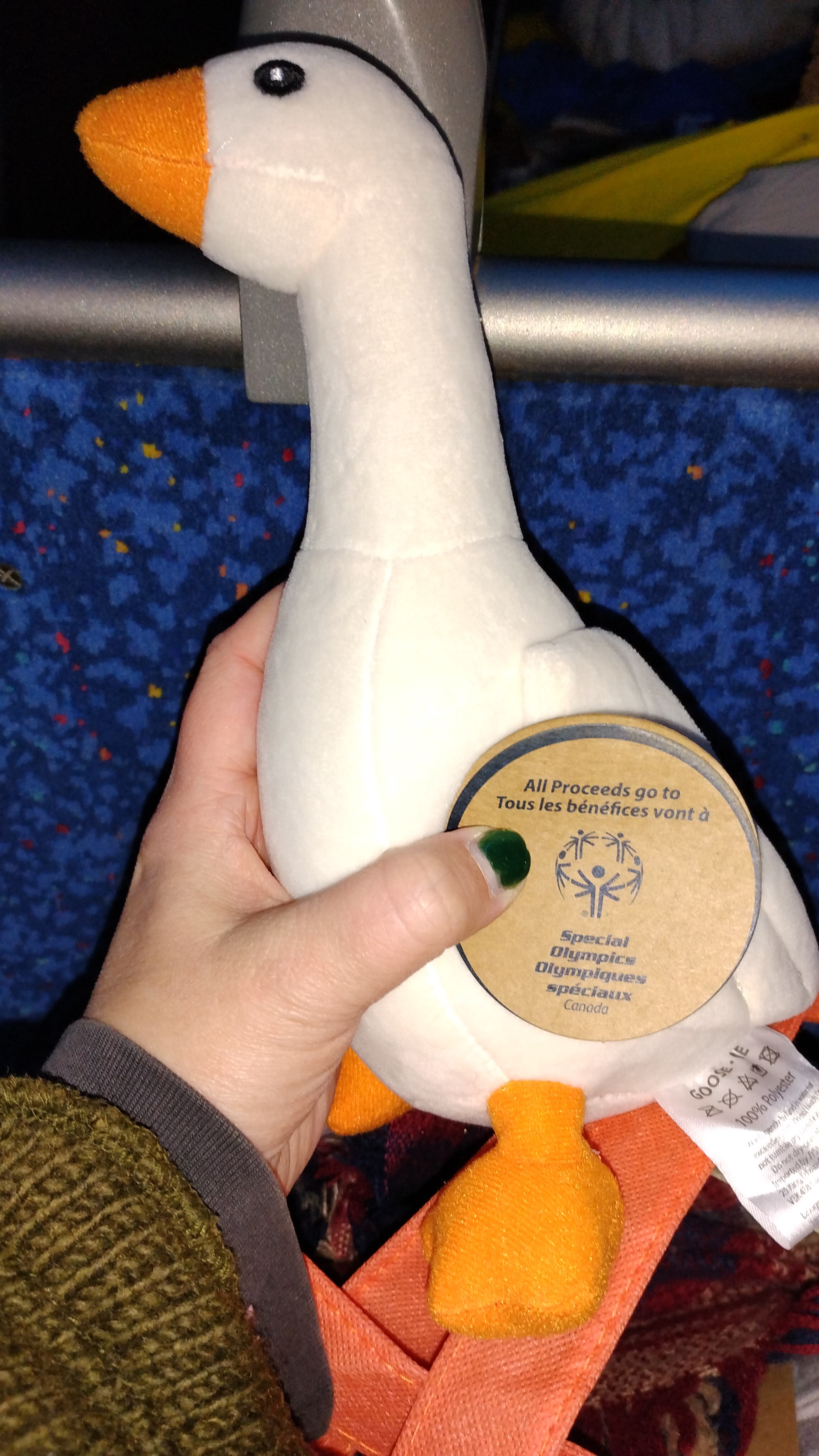 My trip to Jysk ended with a goose and some disappointingly flimsy flannel sheets.