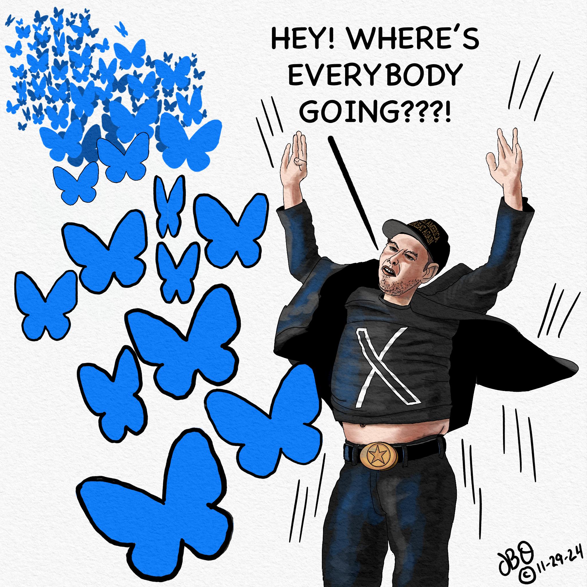 The Beautiful Blue Skydaddle