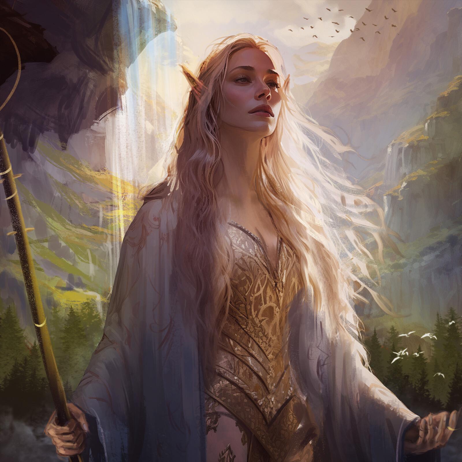 Stunning portrayal of Galadriel by Anthony Catillaz