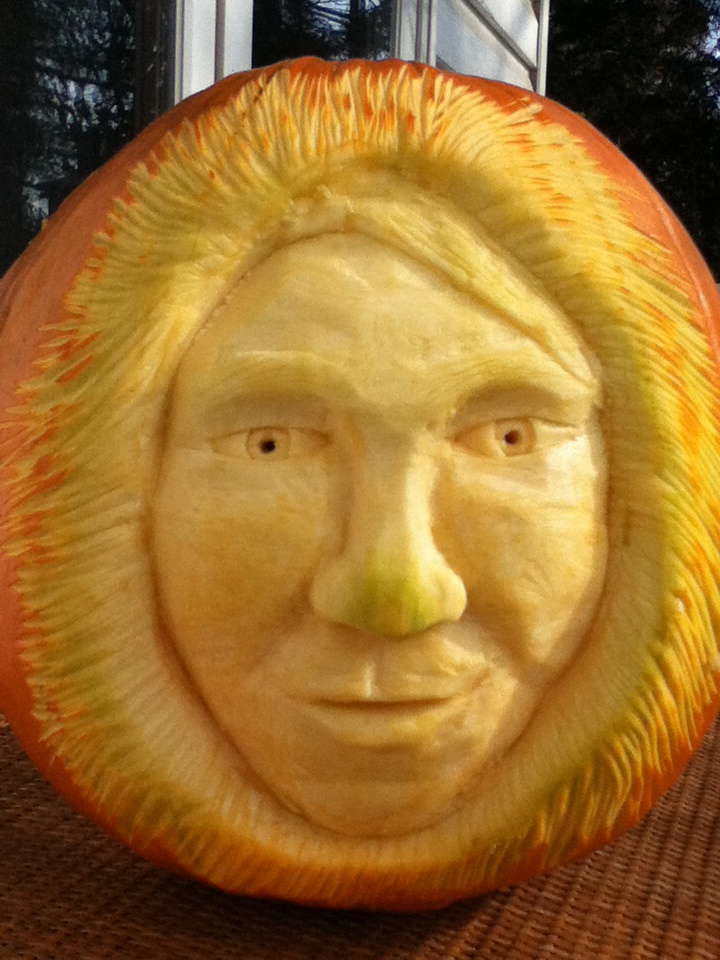 Intricately Carved Pumpkin Masterpiece