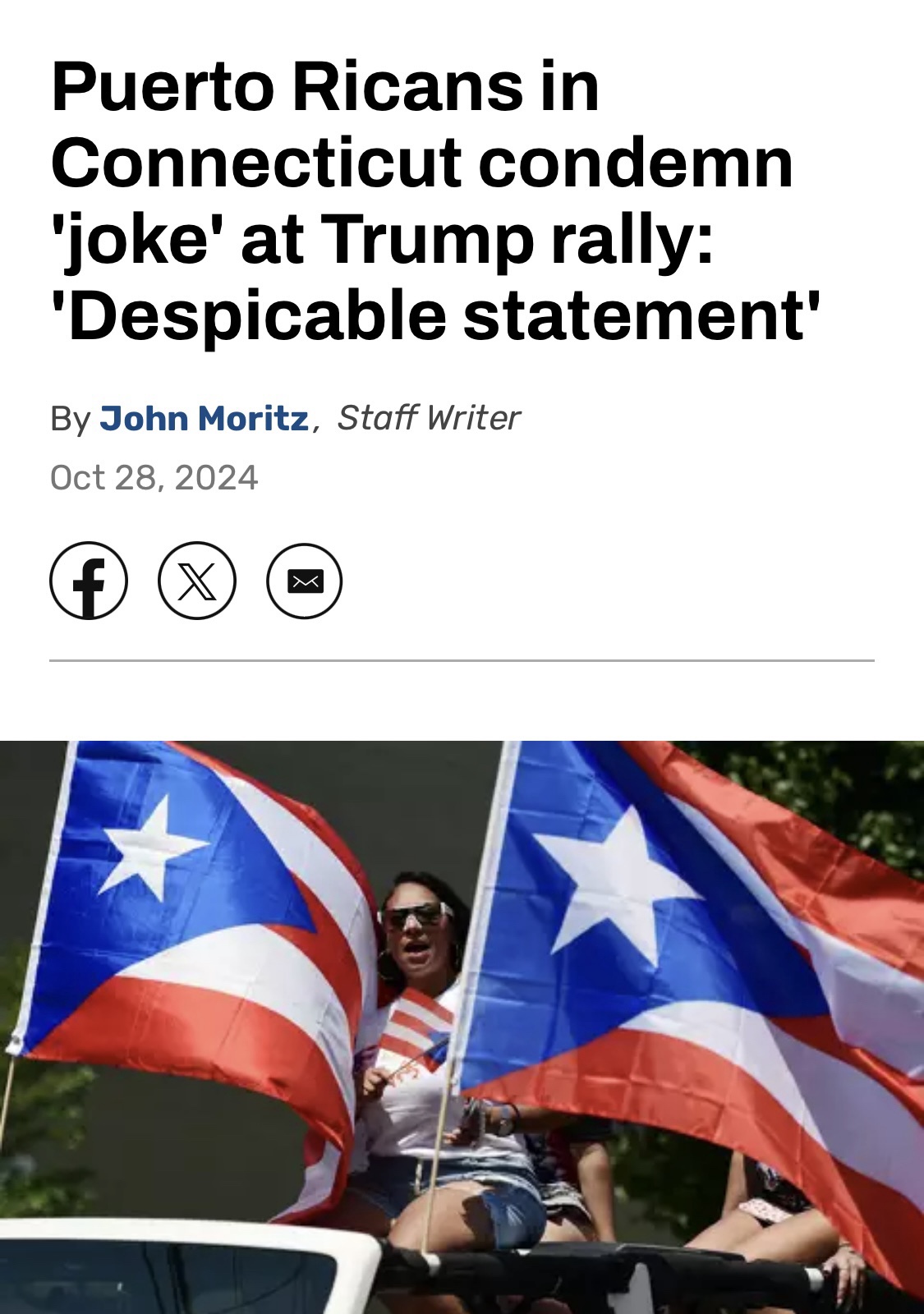 Puerto Rican Republican Councilmen Attend Trump Rally and React to Racist Remarks