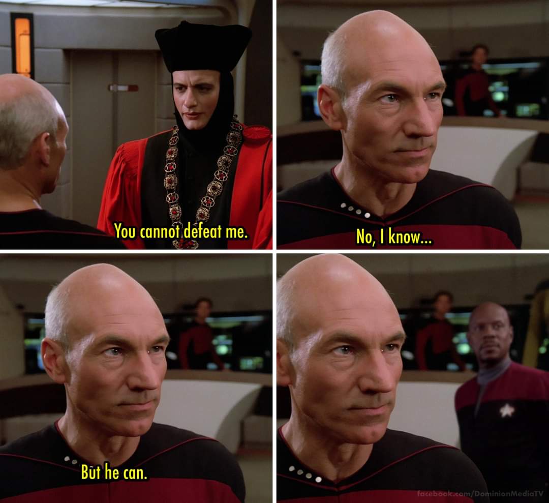 I assure you, I'm NOT Picard.