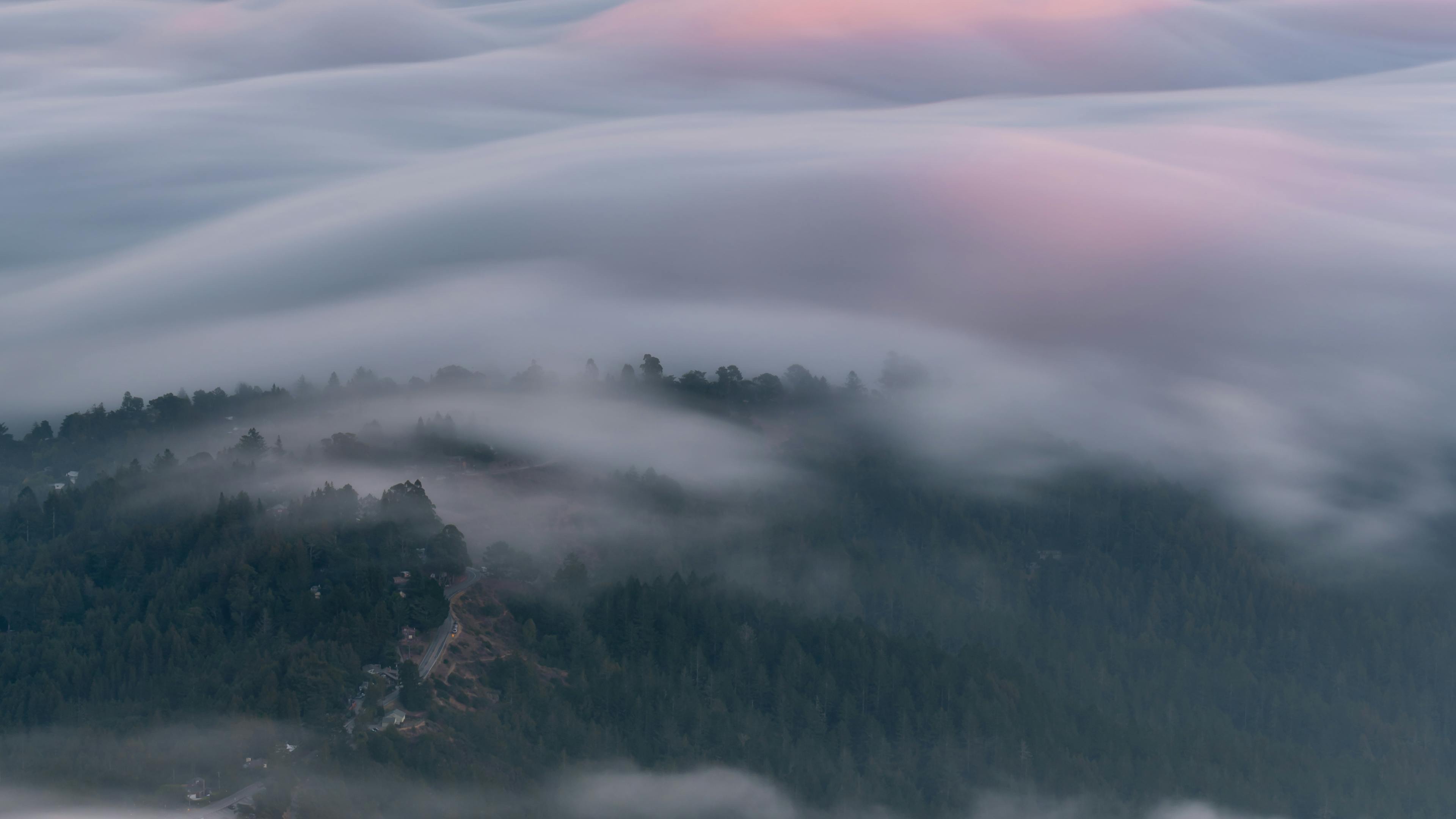 Breathtaking Misty Mountain Sunrise