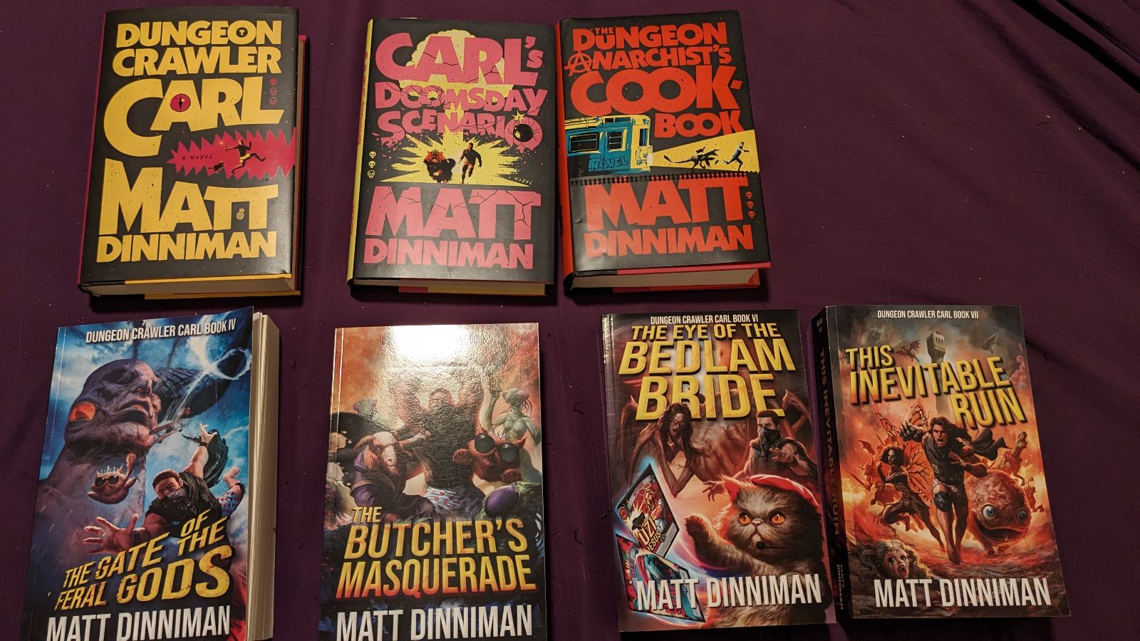 Currently diving into my bedside sci-fi collection.