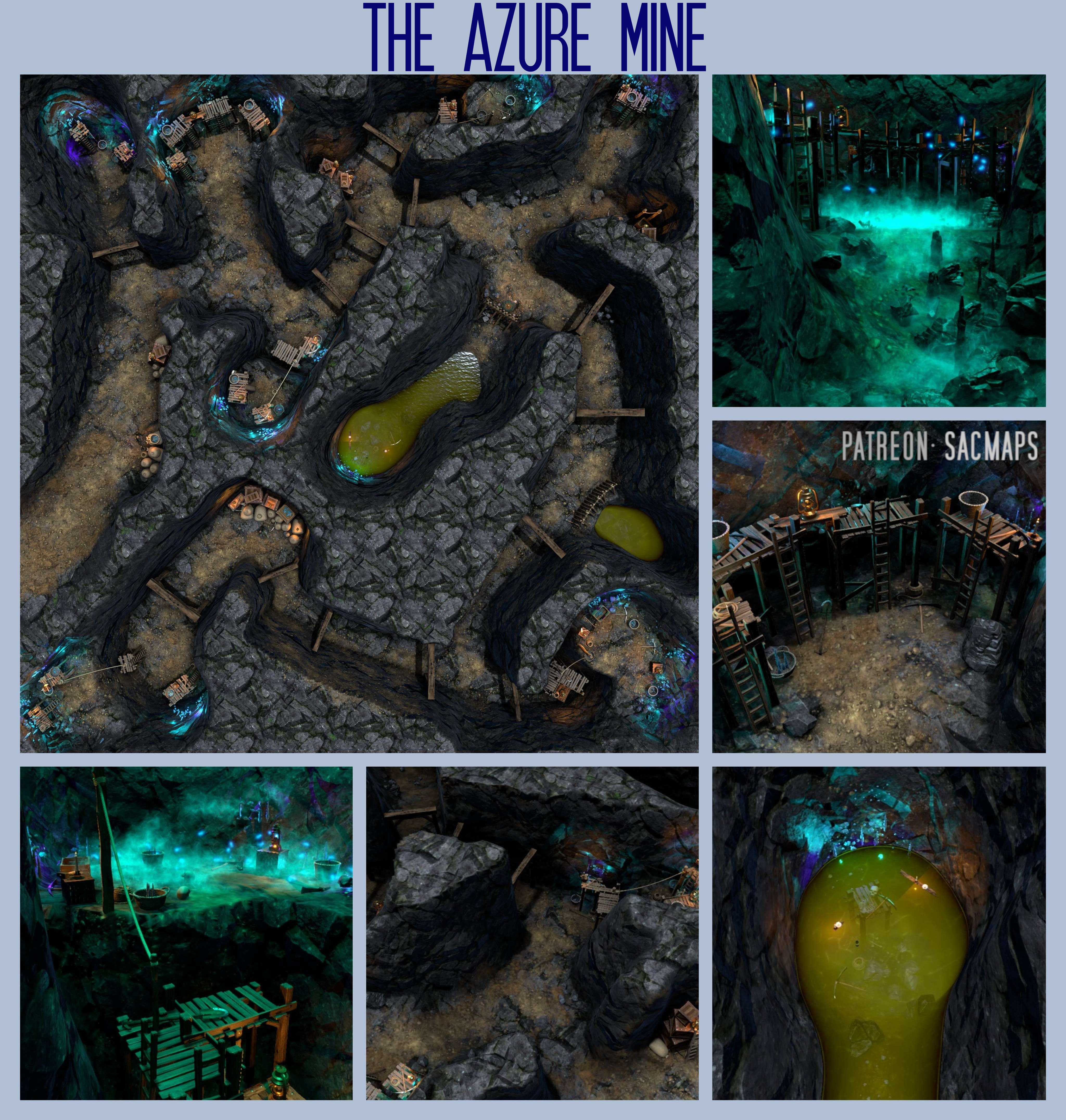 Explore The Azure Mine: Your Go-To Source for Free DnD and TTRPG Maps