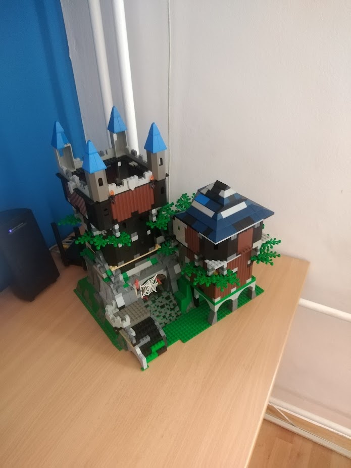 Majestic Forest Fortress with Hidden Caves