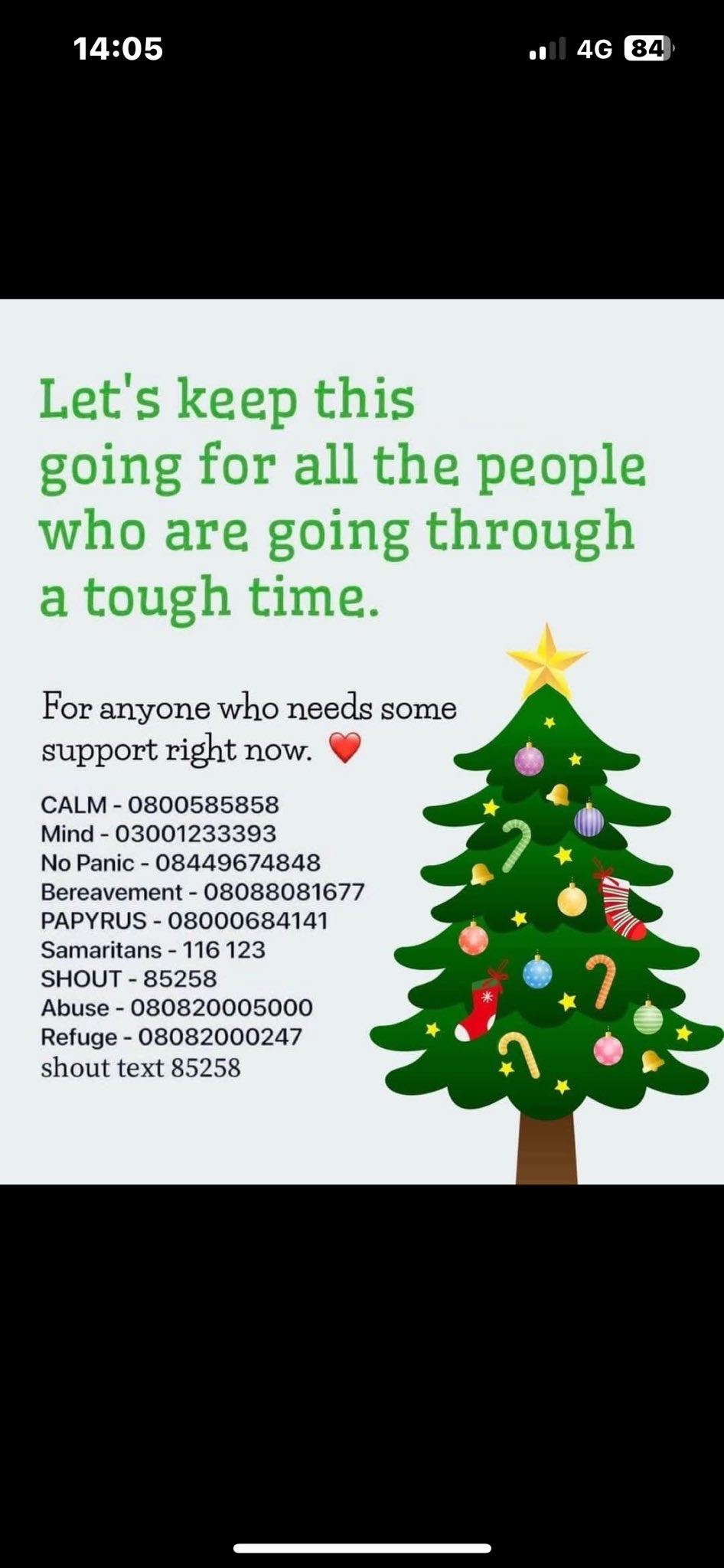 A Reminder for Anyone in the UK: You're Not Alone This Christmas - Mental Health Support is Here!