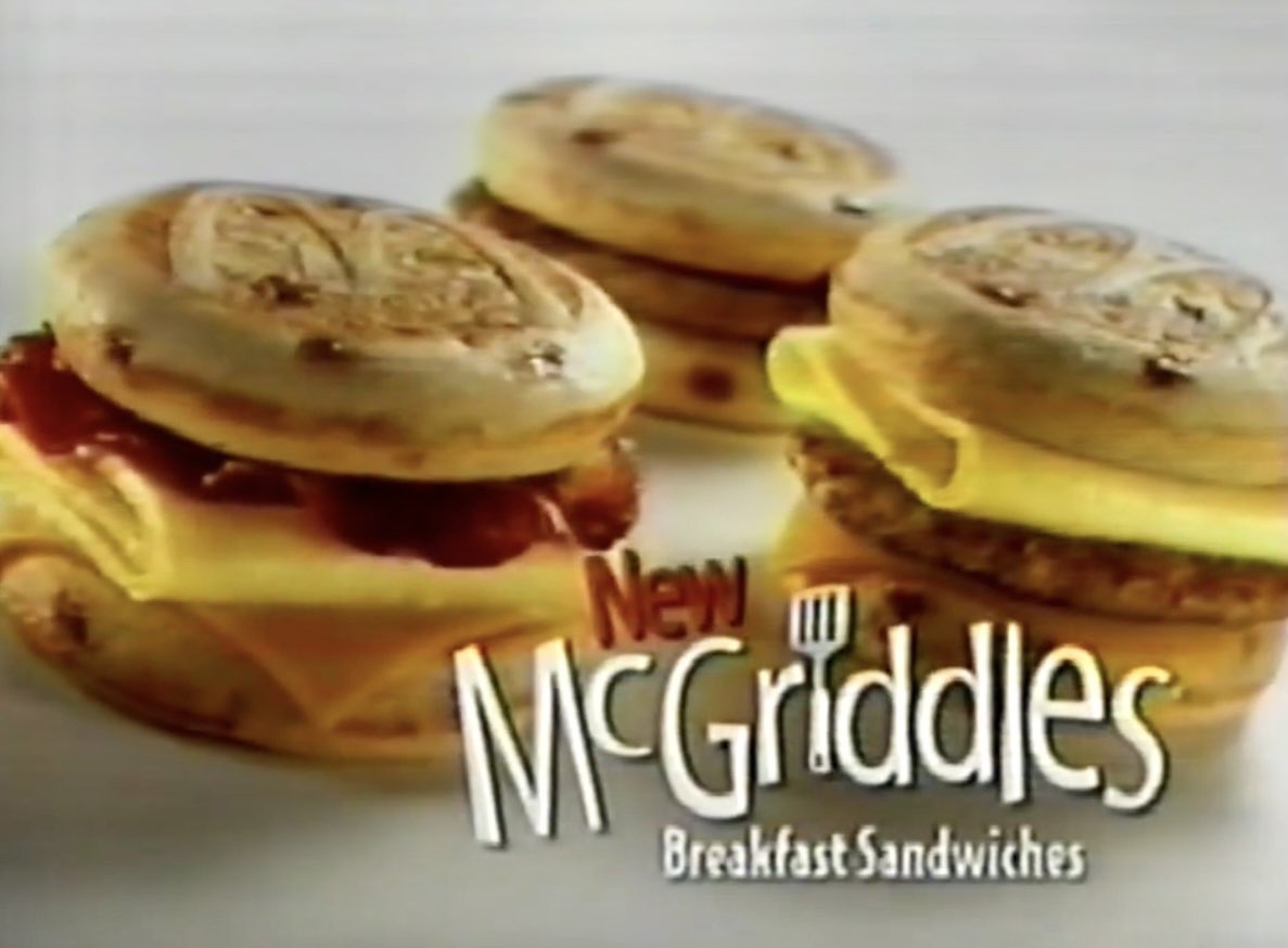 Throwback to 2003 when McDonald's launched the iconic McGriddles