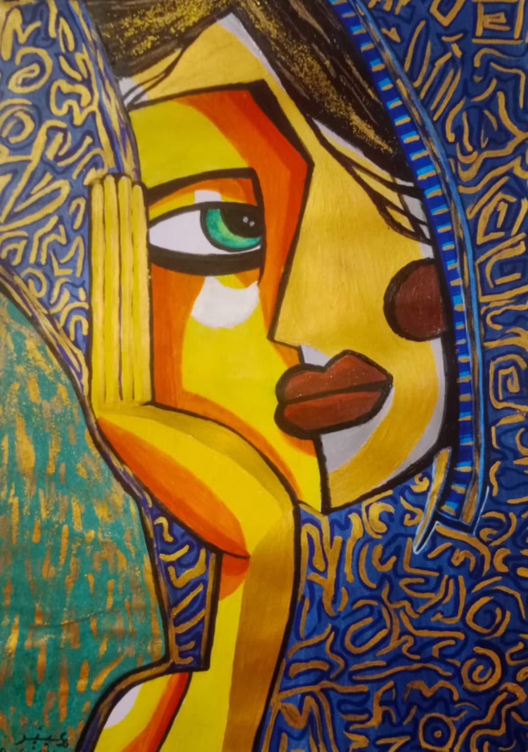 My daughter Abeer's impressive work at just 15 years old