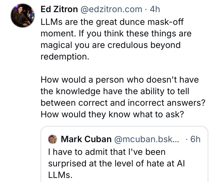 Choosing Not to Share All the Mark Cuban AI Posts on Purpose