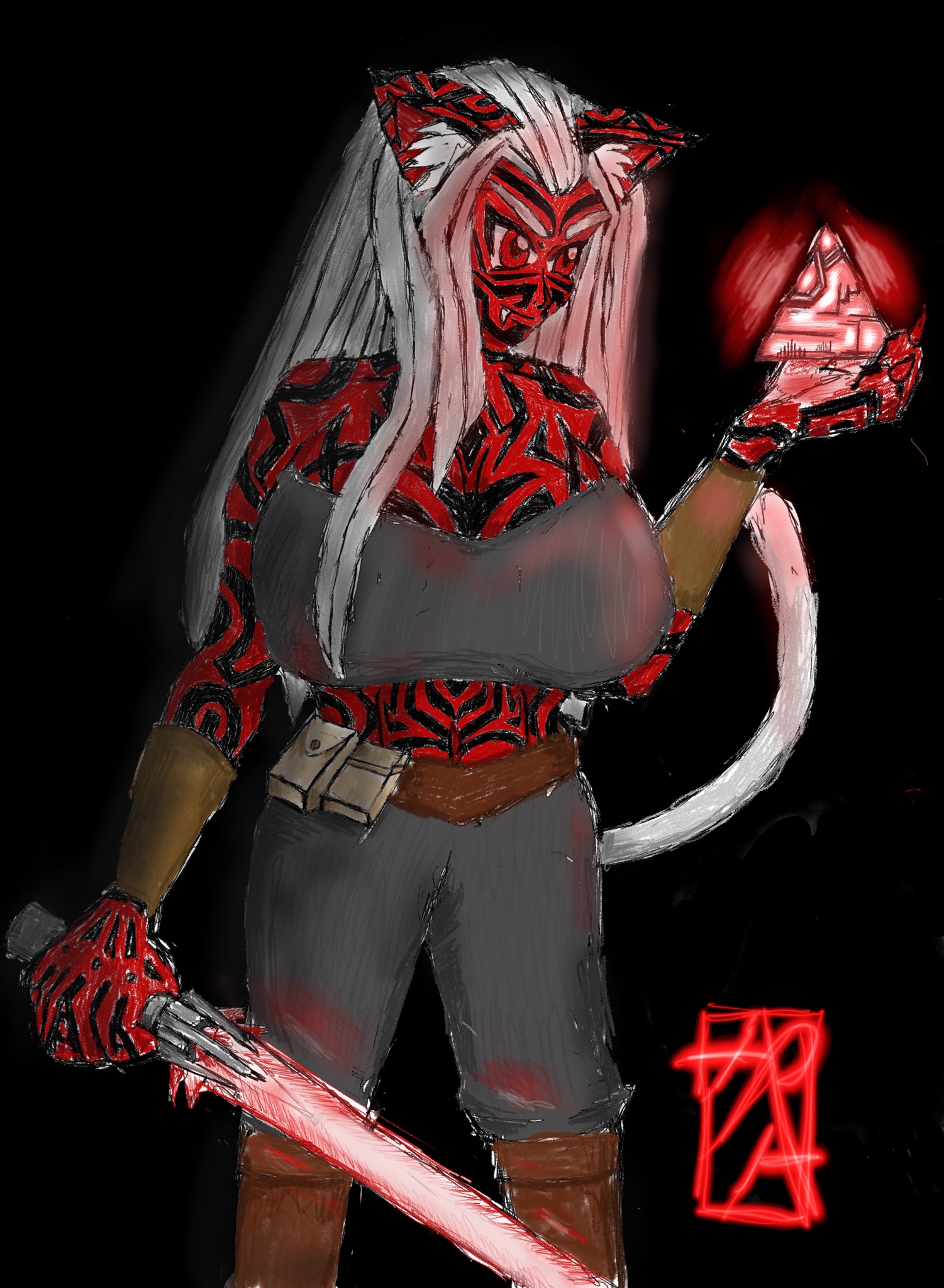 Day 157 of my quest to draw voluptuous catgirls until I find my ultimate cosplay waifu: Sith Edition