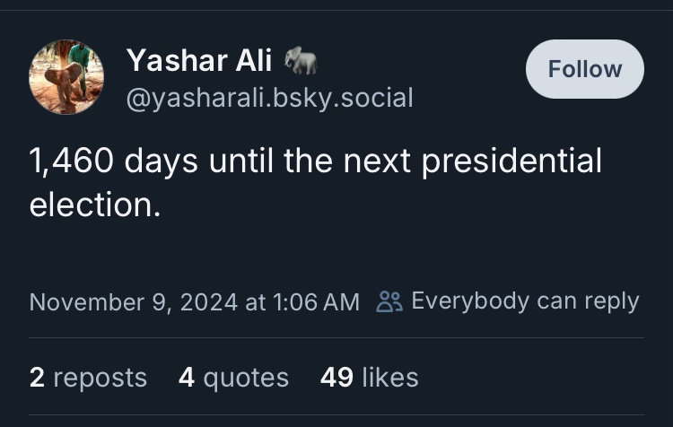 1460 Days Until the Next Election: The Fight Back Begins Now!