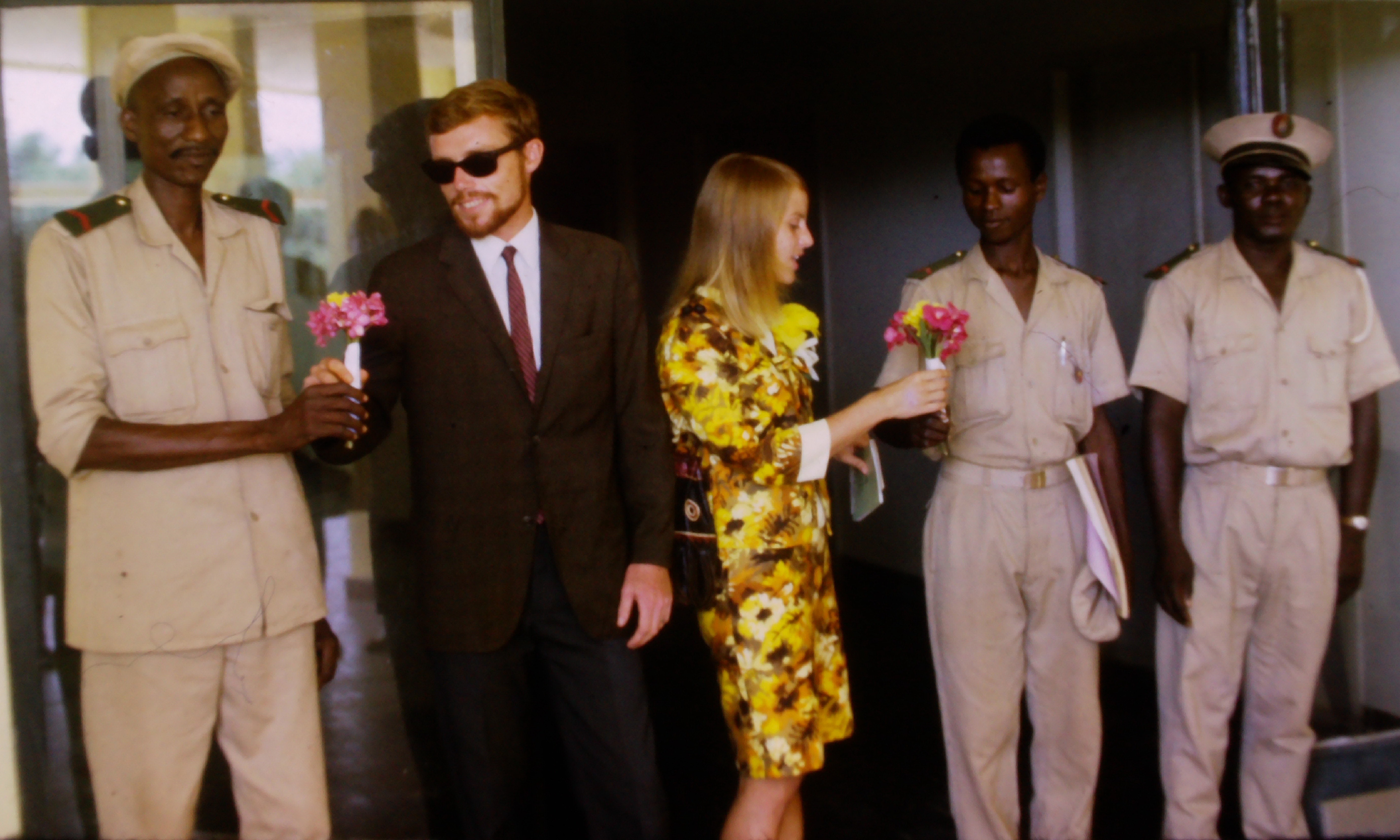 A Glimpse into the Early 60s: My Parents and the Flowers from Chad Officials