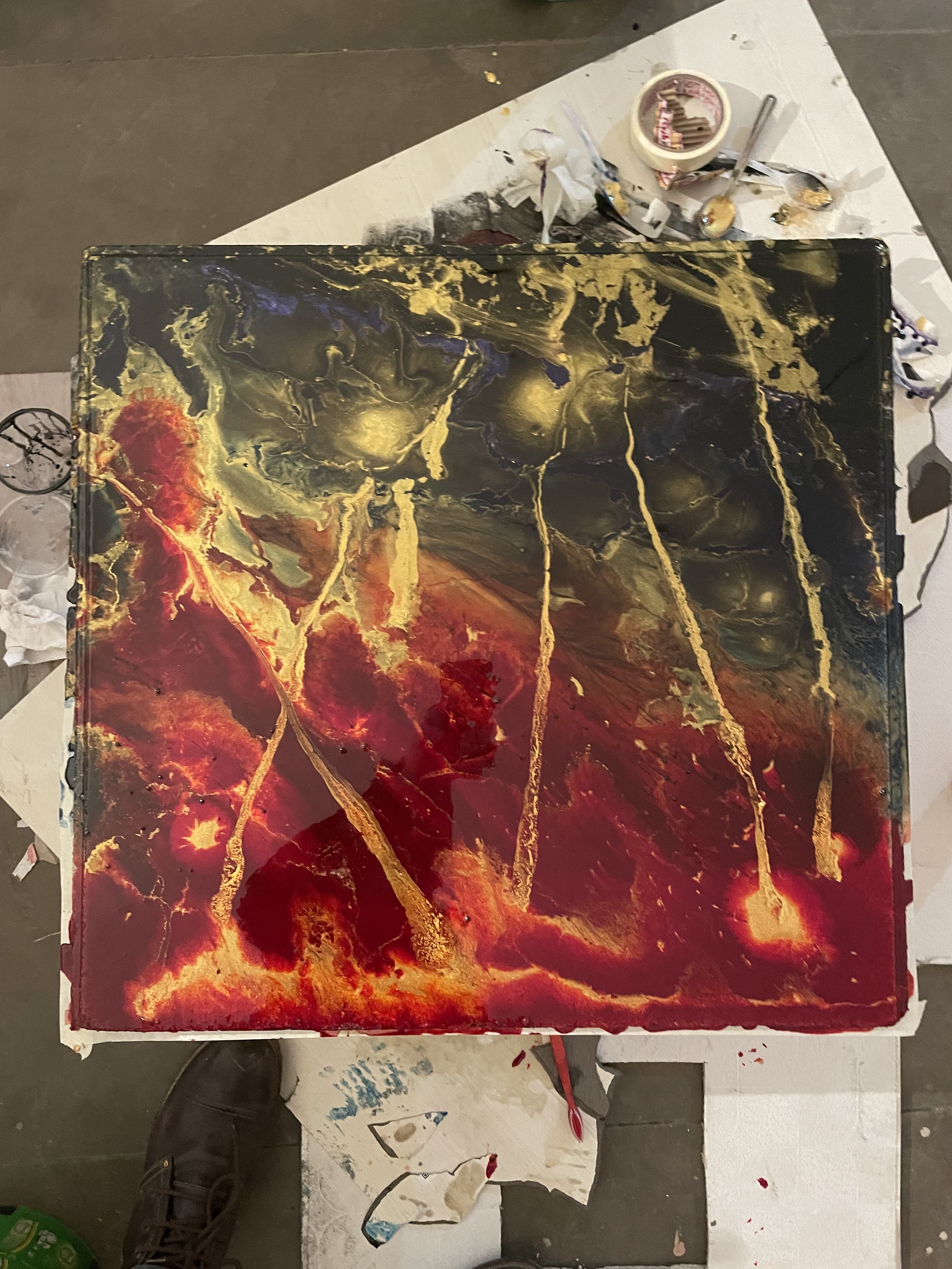 Stunning Fire and Space-Themed Resin Art