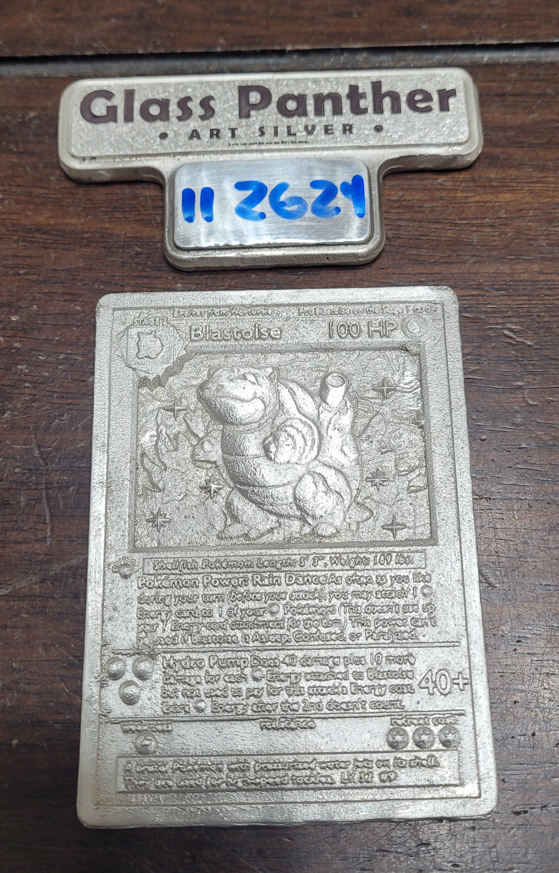 I took on the challenge of crafting a Pure Silver Gen 1 Shadowless Base Set BLASTOISE Pokémon Card, and it turned out amazing!
