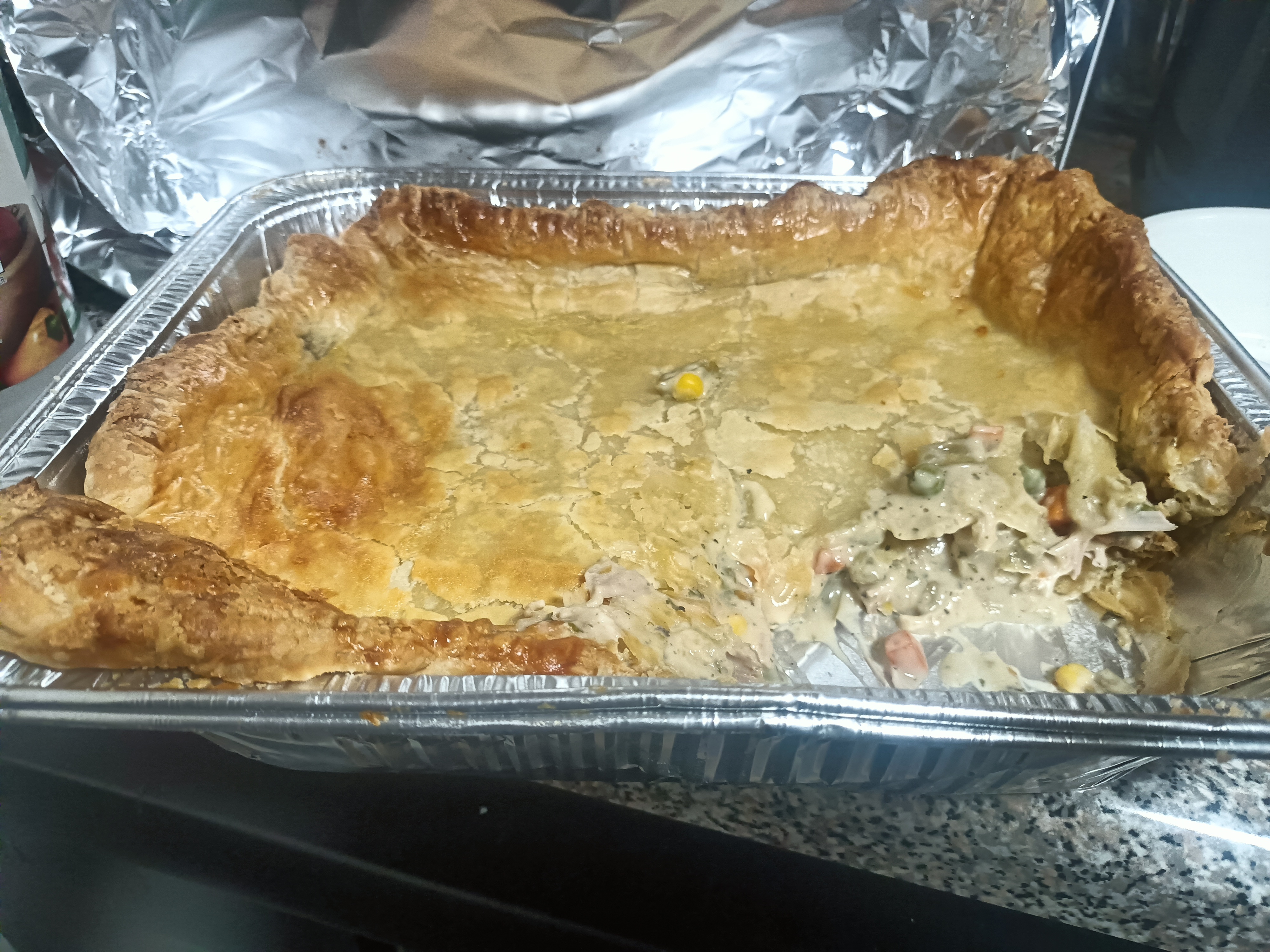 When Mom Sends You Home with an Entire Chicken Pot Pie for You and Your Fiancé
