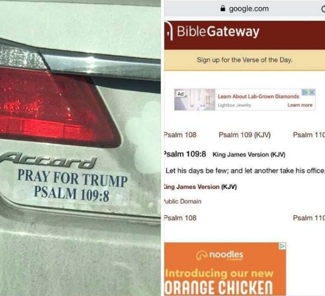 Taken down by the power of scripture!