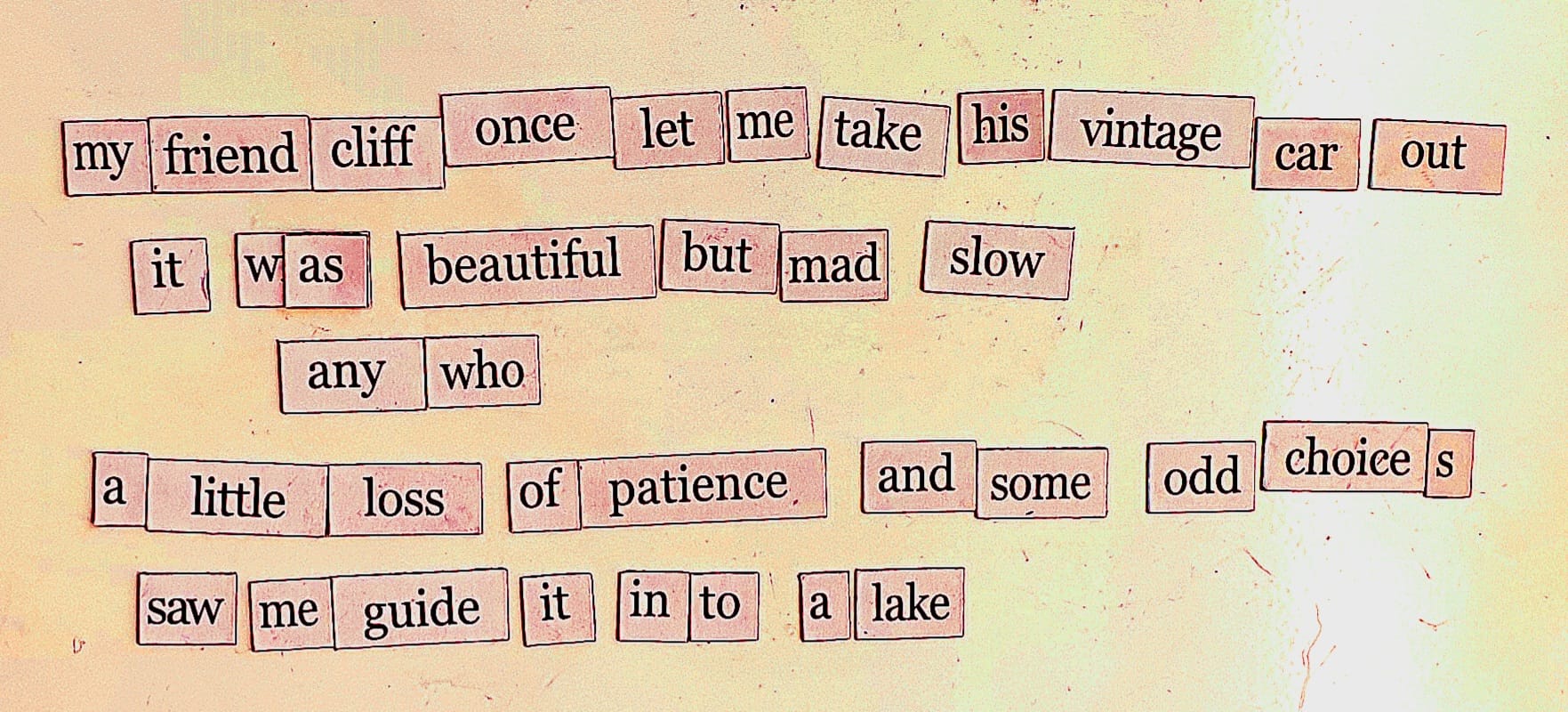 A Charming Collection of Fridge Poetry