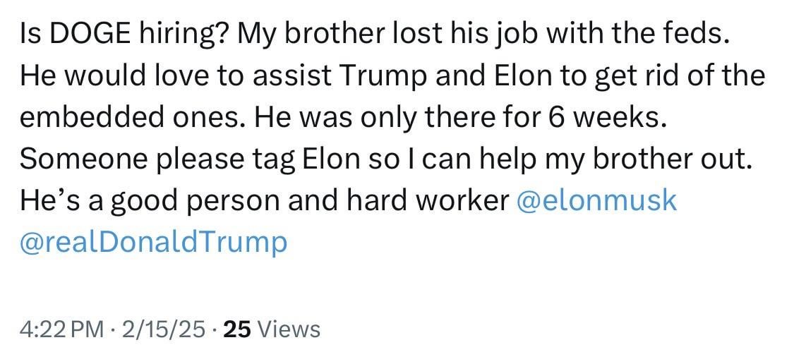 "I'm one of the good ones! Please let me be a brownshirt, Daddy Elon!"