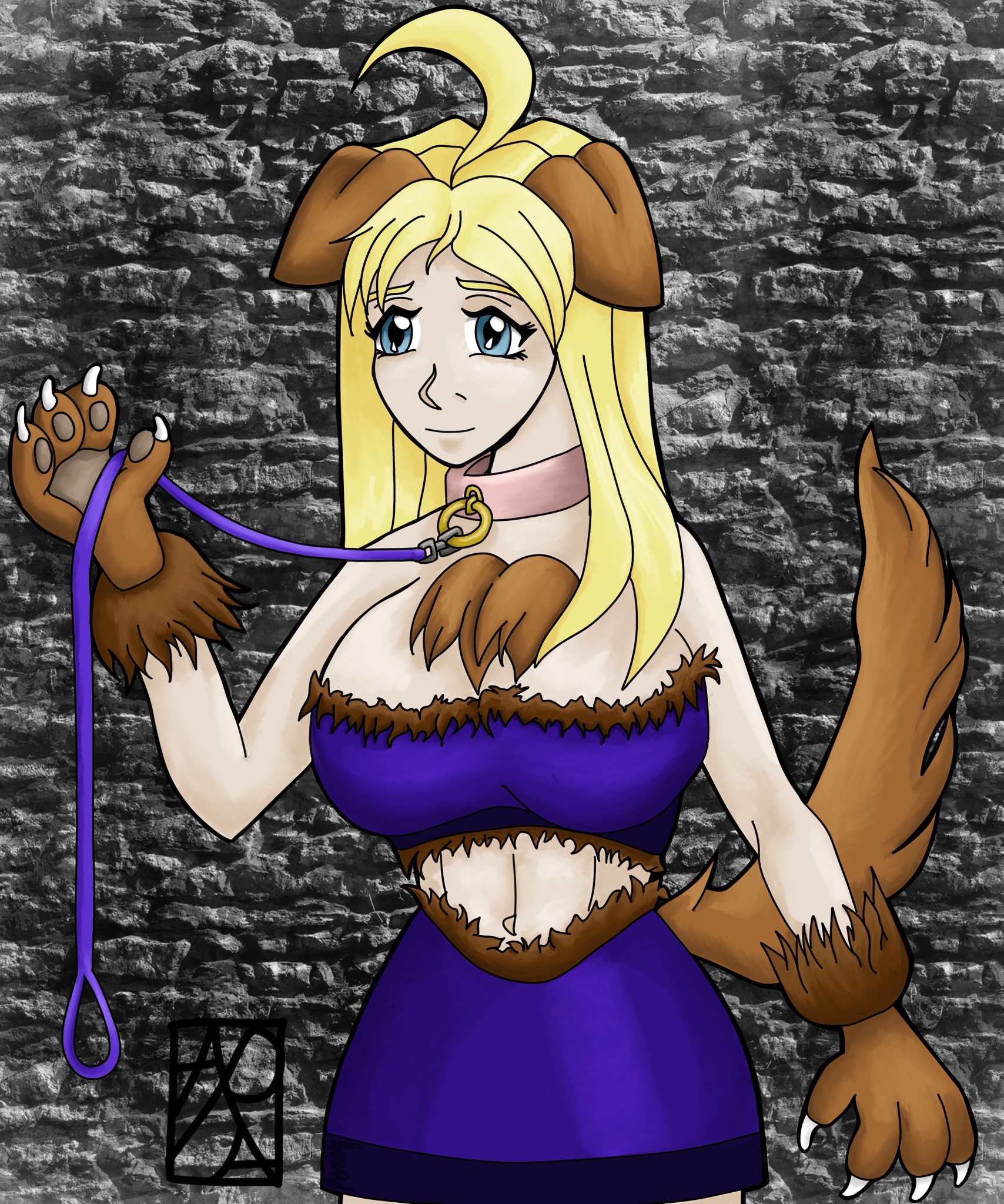 Unleashing Creativity: Adorable Puppy Girl Drawing!