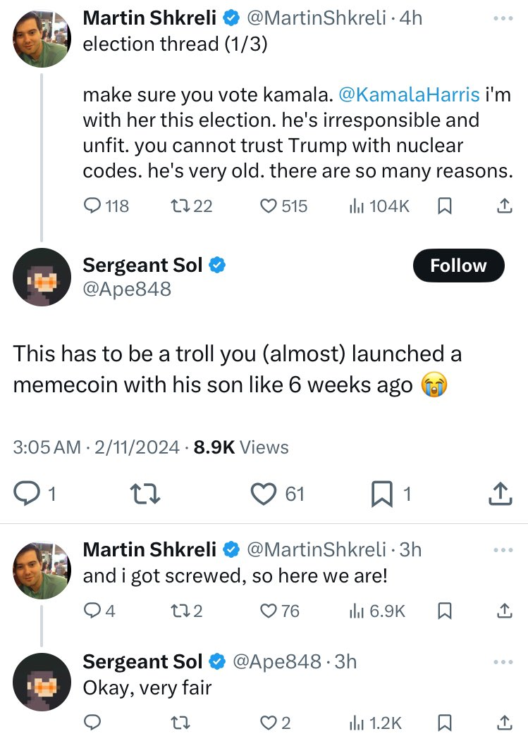 Trump may have messed with many, but I dodged that bullet... Oops!