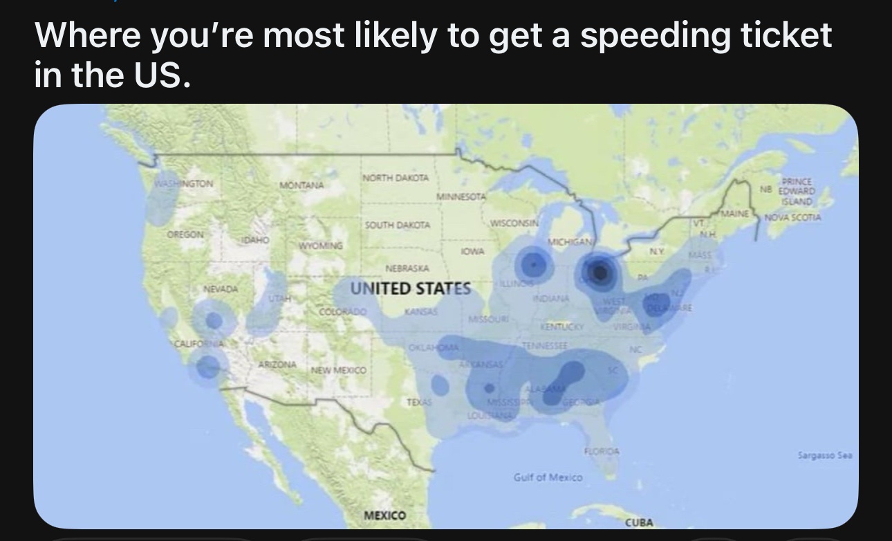 I've Received Speeding Tickets in Many of These Blue Zones!