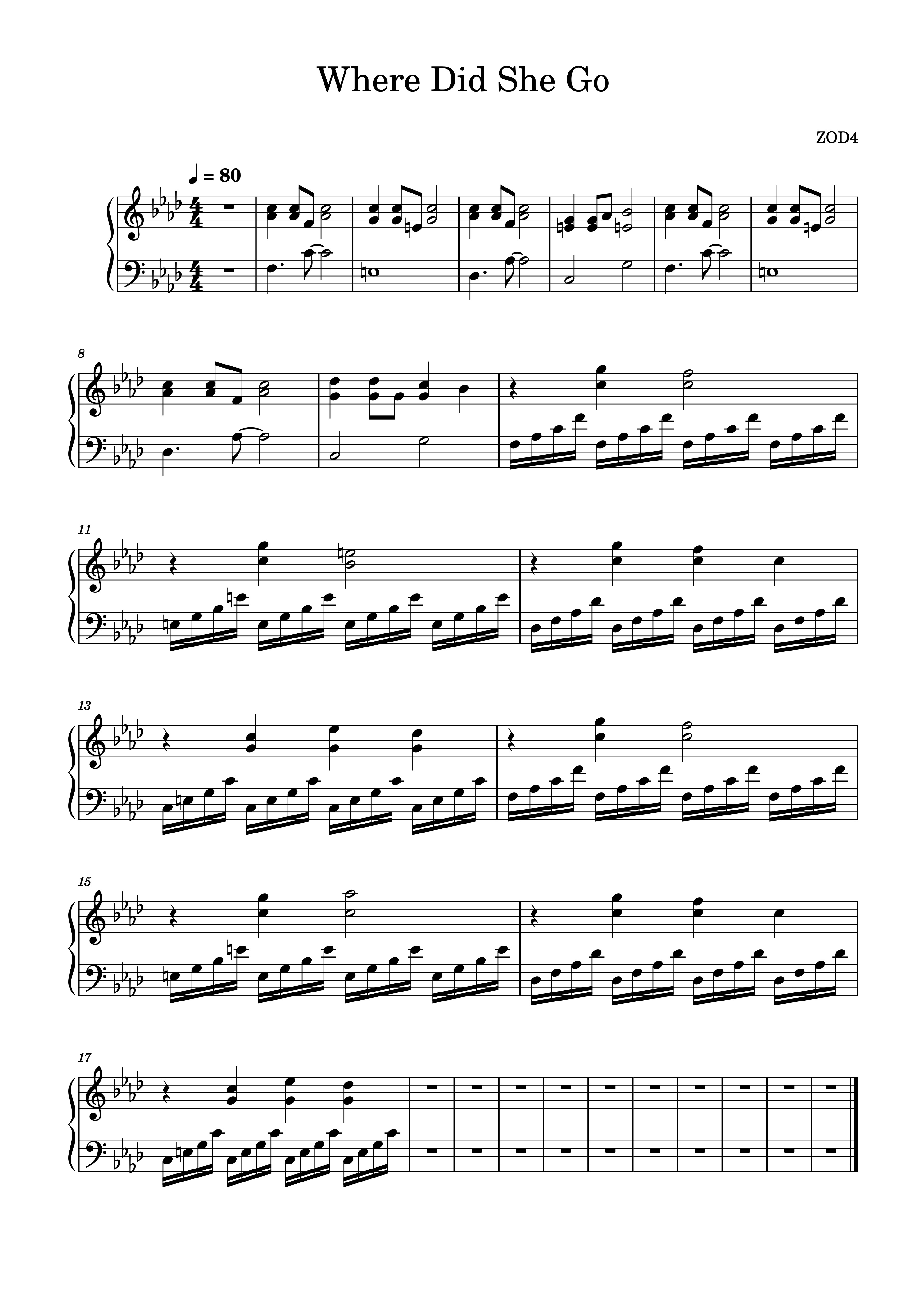 Discover the beautiful piano sheet music for 'Where Did She Go' by Saleka.