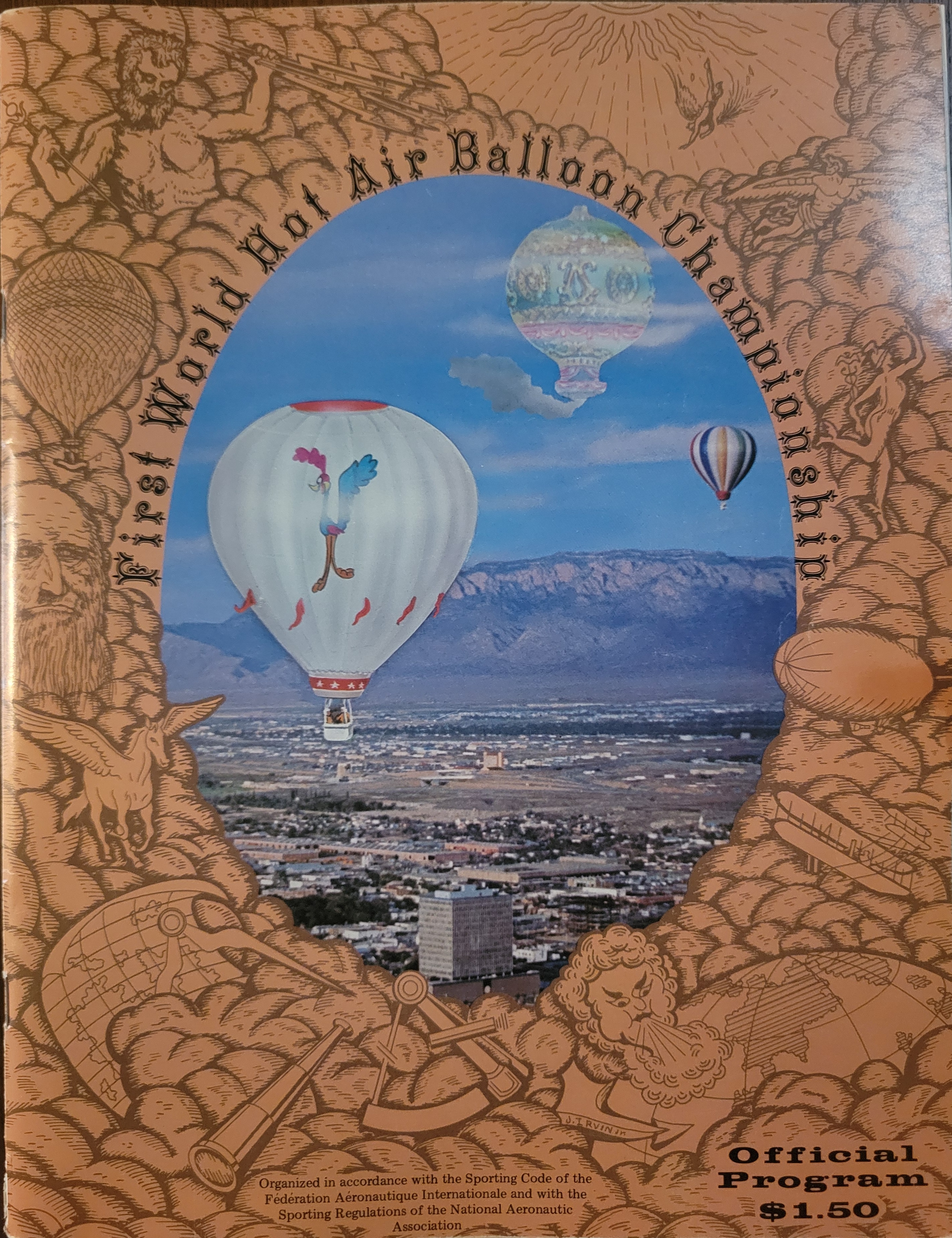 Inside the Albuquerque Hot Air Balloon Championship Fiesta Program