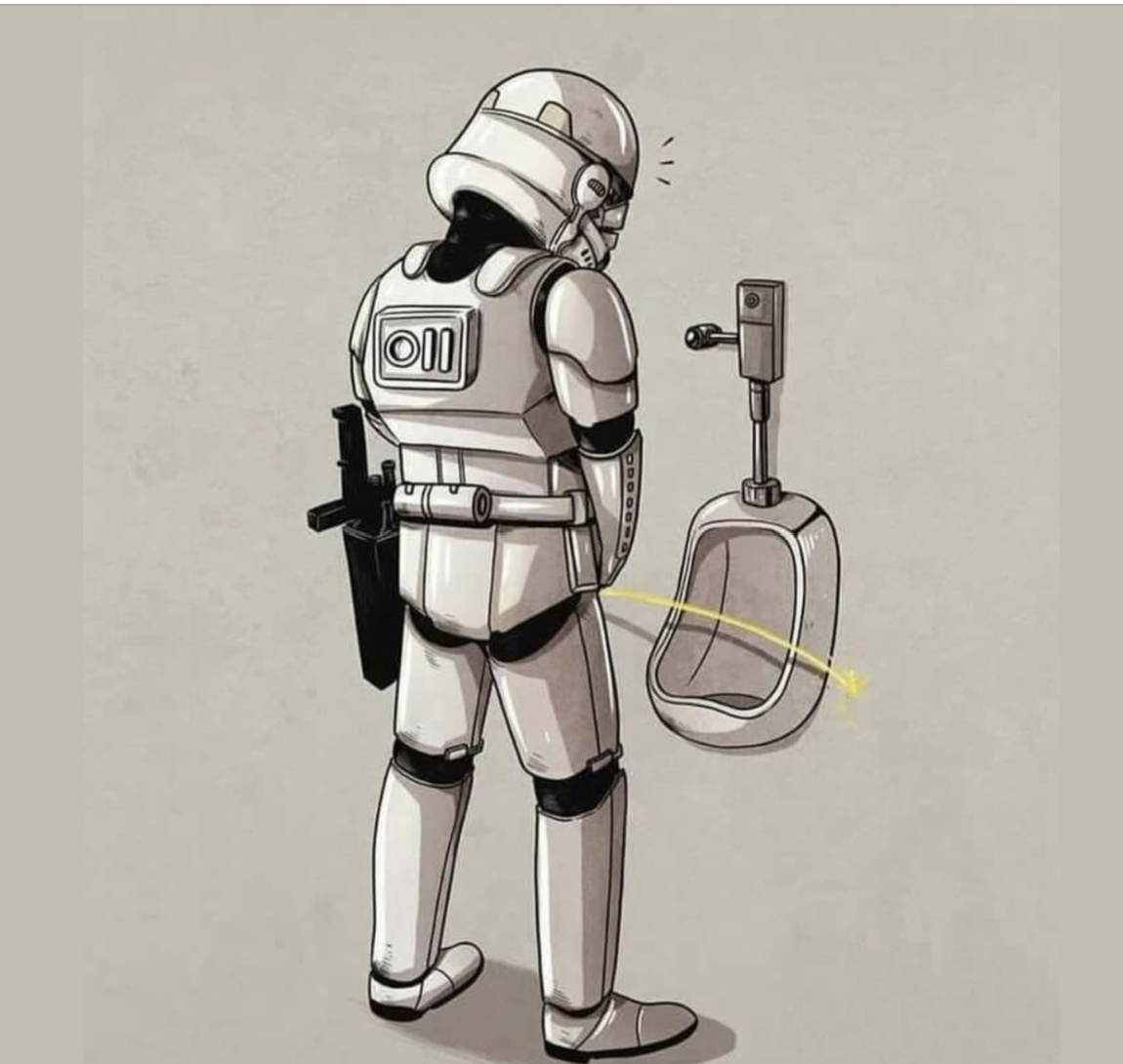 The Most Terrifying Spot on the Death Star: Men's Bathrooms