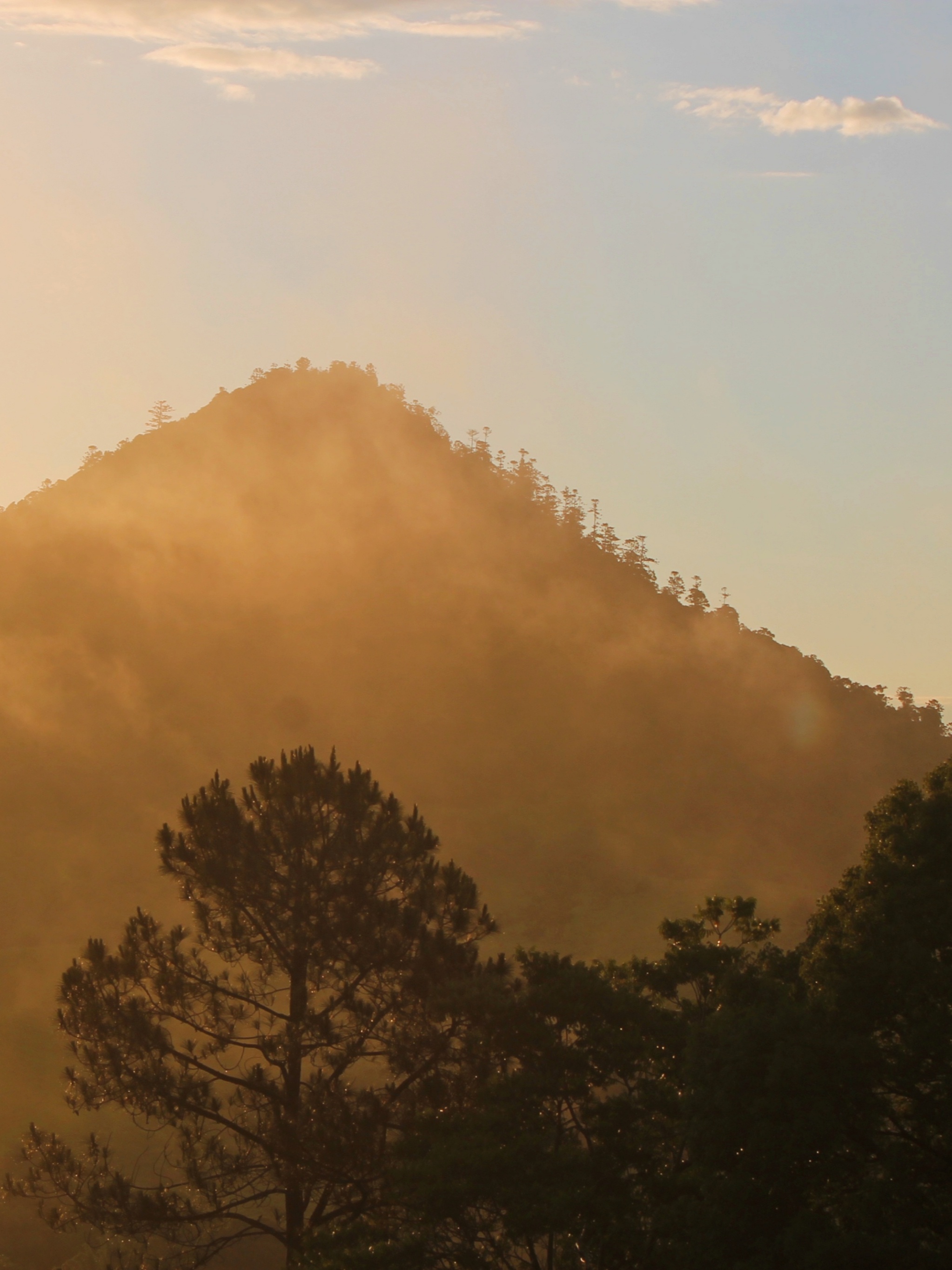 A breathtaking sunset over Mount Pinbarren after the storm