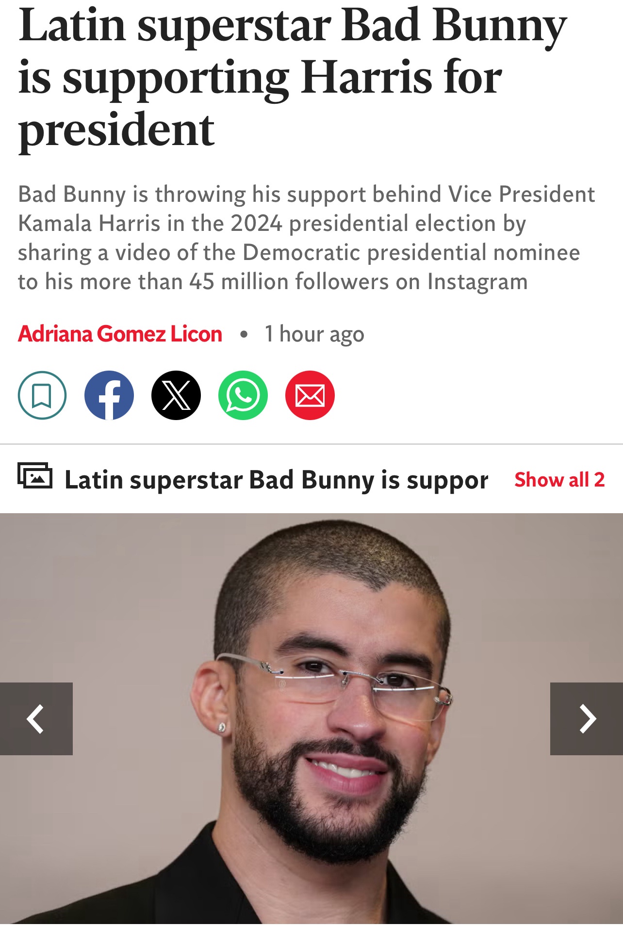 Bad Bunny for Harris: A Match Made in Music