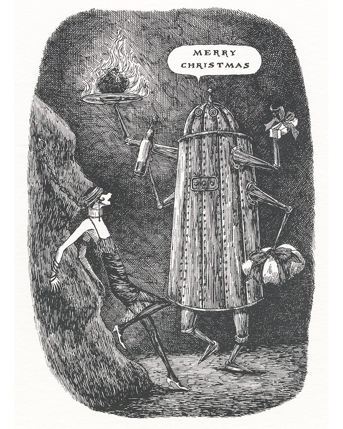 What Were You Expecting from Edward Gorey? A Typical Christmas Card?