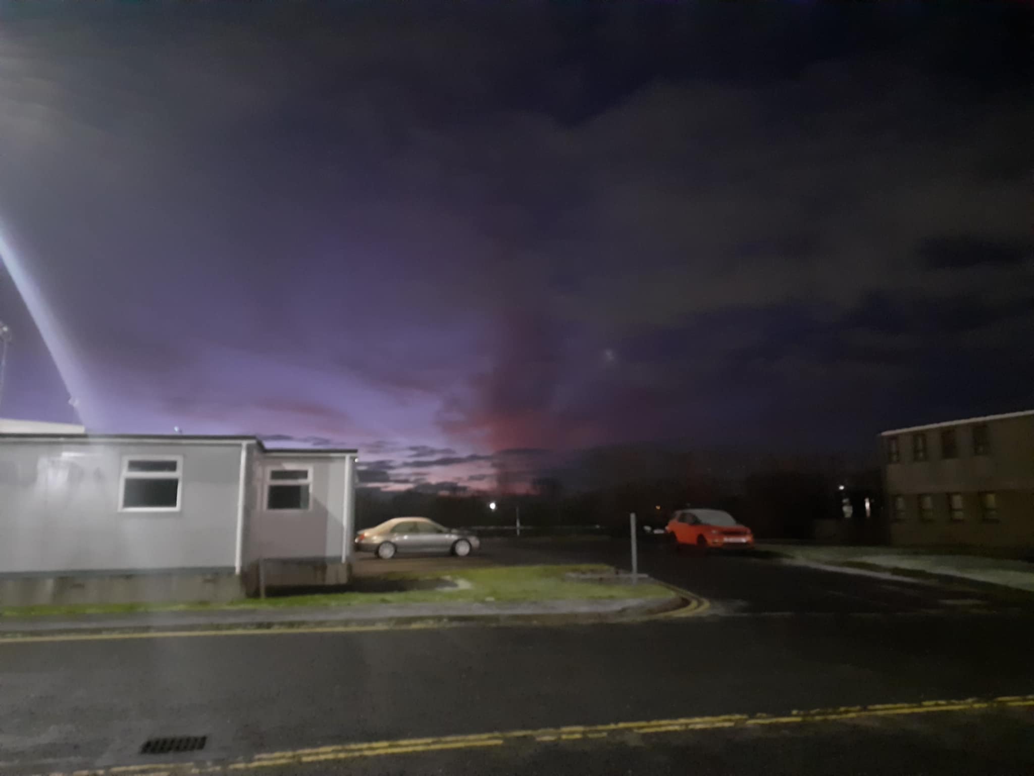I witnessed the magical moment when night transitions to day.