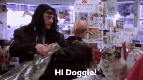The iconic Tommy Wiseau in The Room