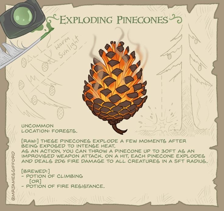 Pinecones, Prepare for Action!
