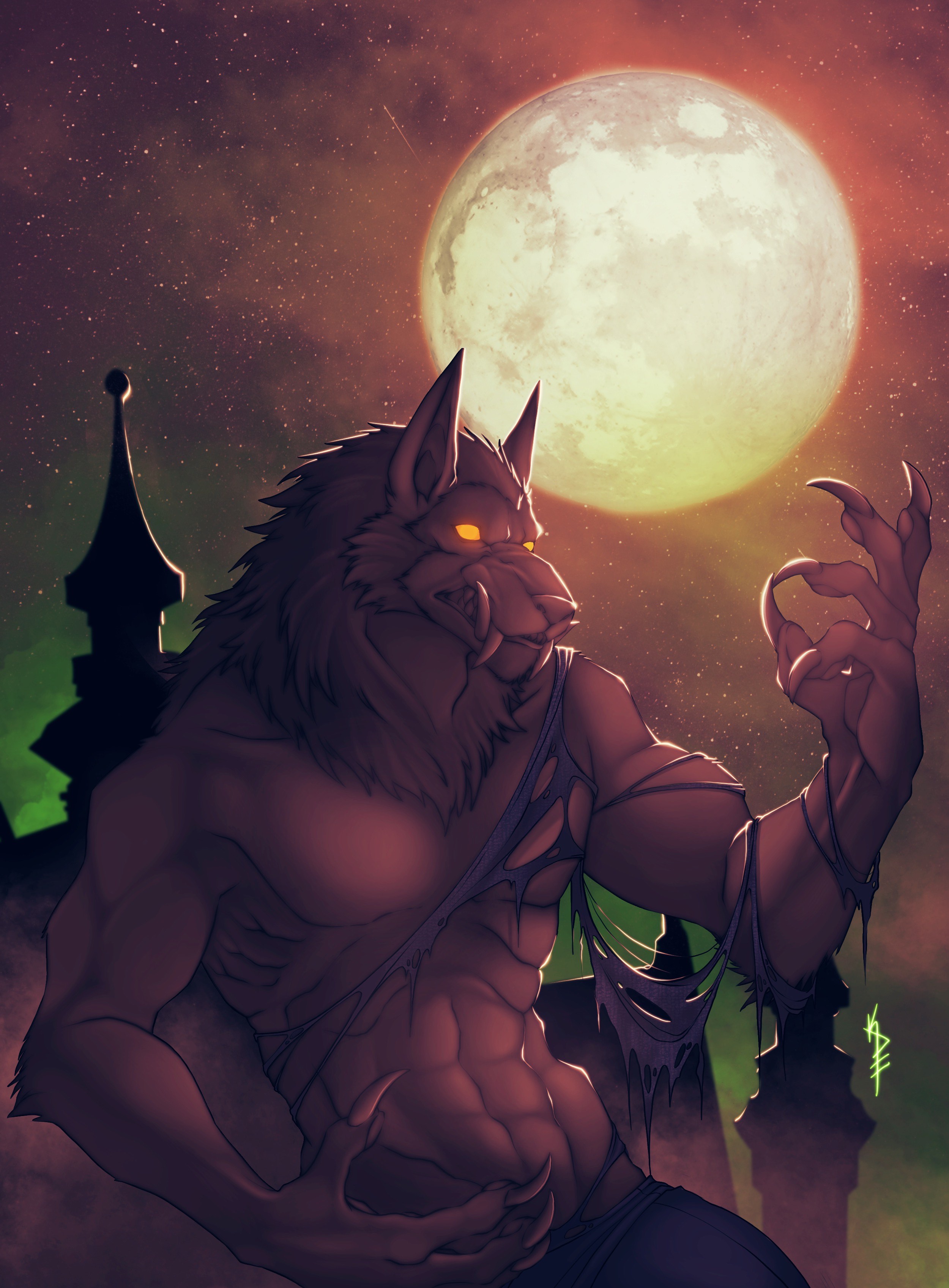 Five Werewolves Tonight Ready to Spook Van Helsing Under the Cold Moon