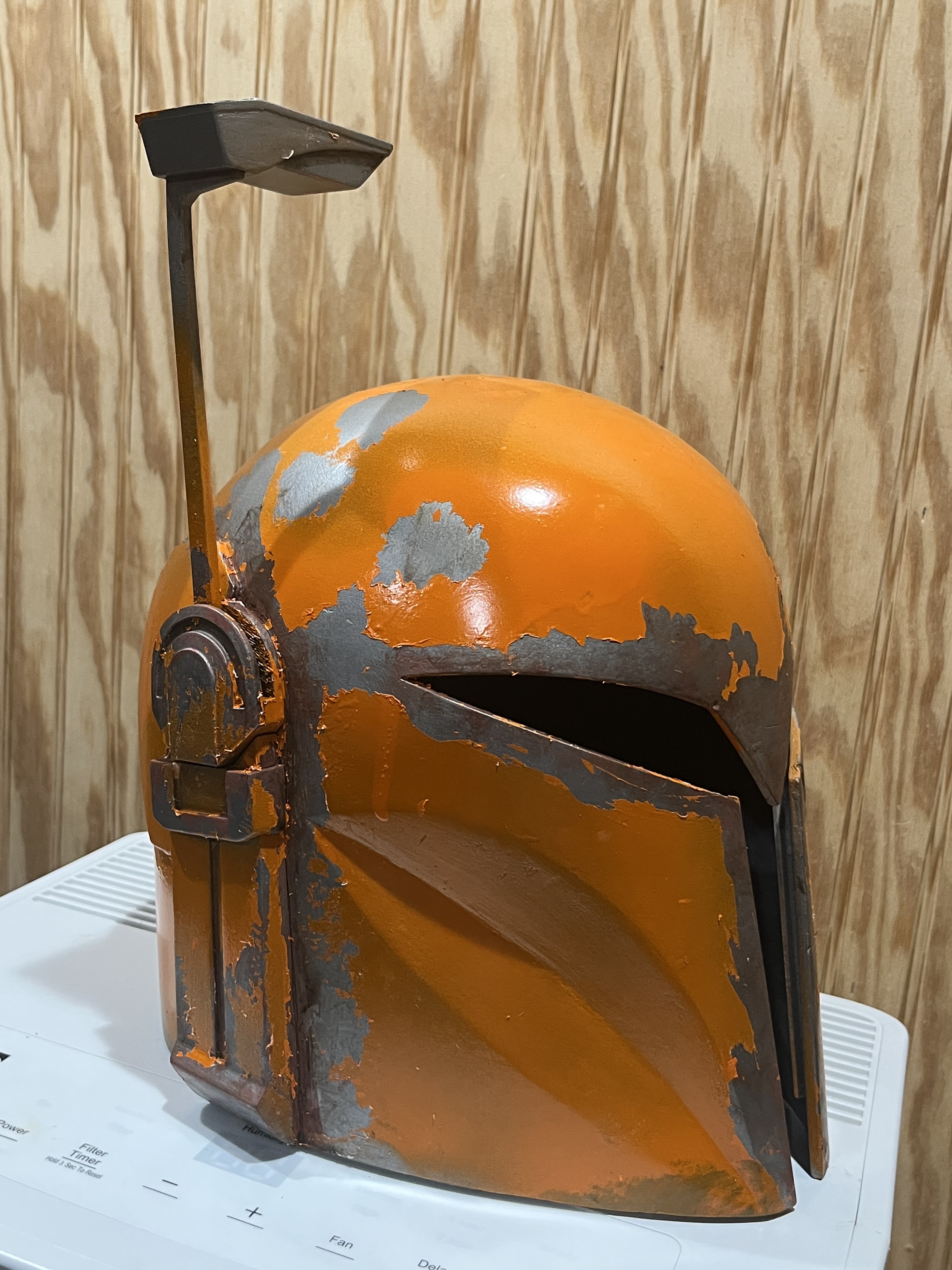 Transforming a Traffic Cone into a Mando Helmet: The Second Layer of Paint