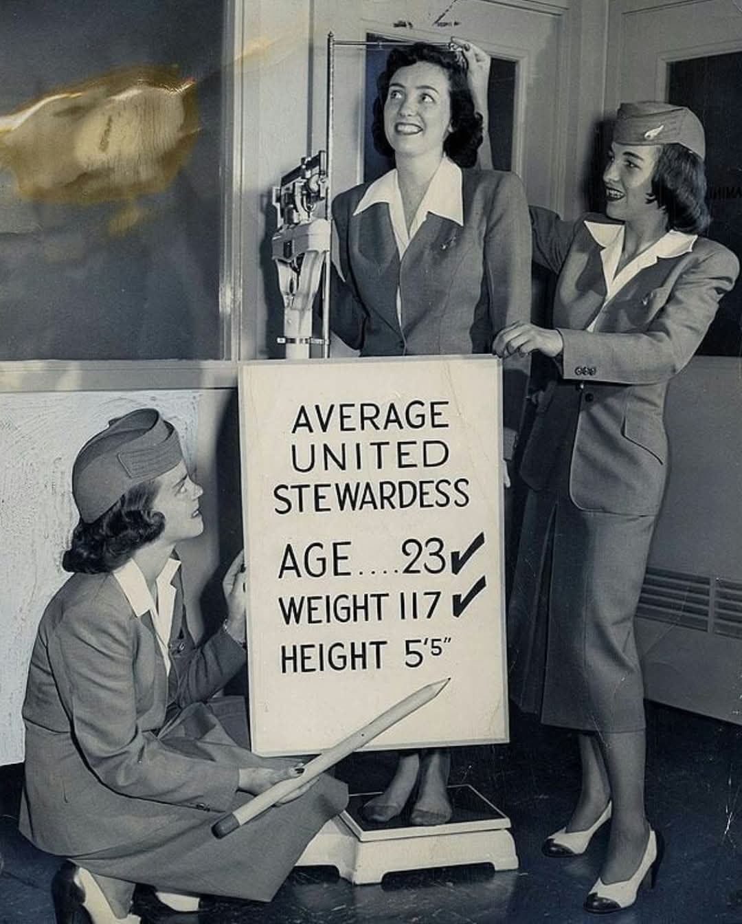 Throwback to 1948: Three United Airlines Stewardesses