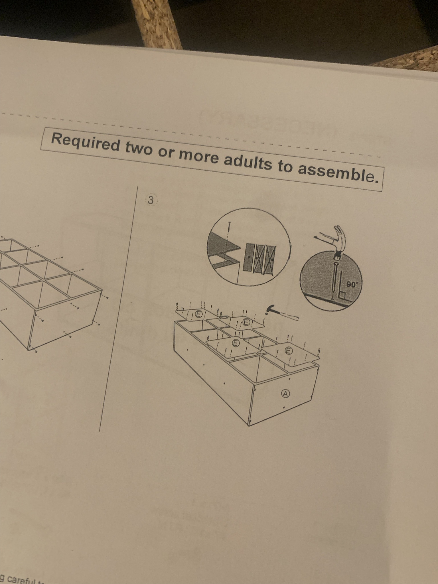 When your partner thinks assembling furniture is a two-adult job.