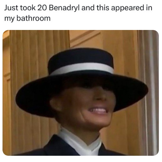 The shocking truth: Melania was the hat man all along!