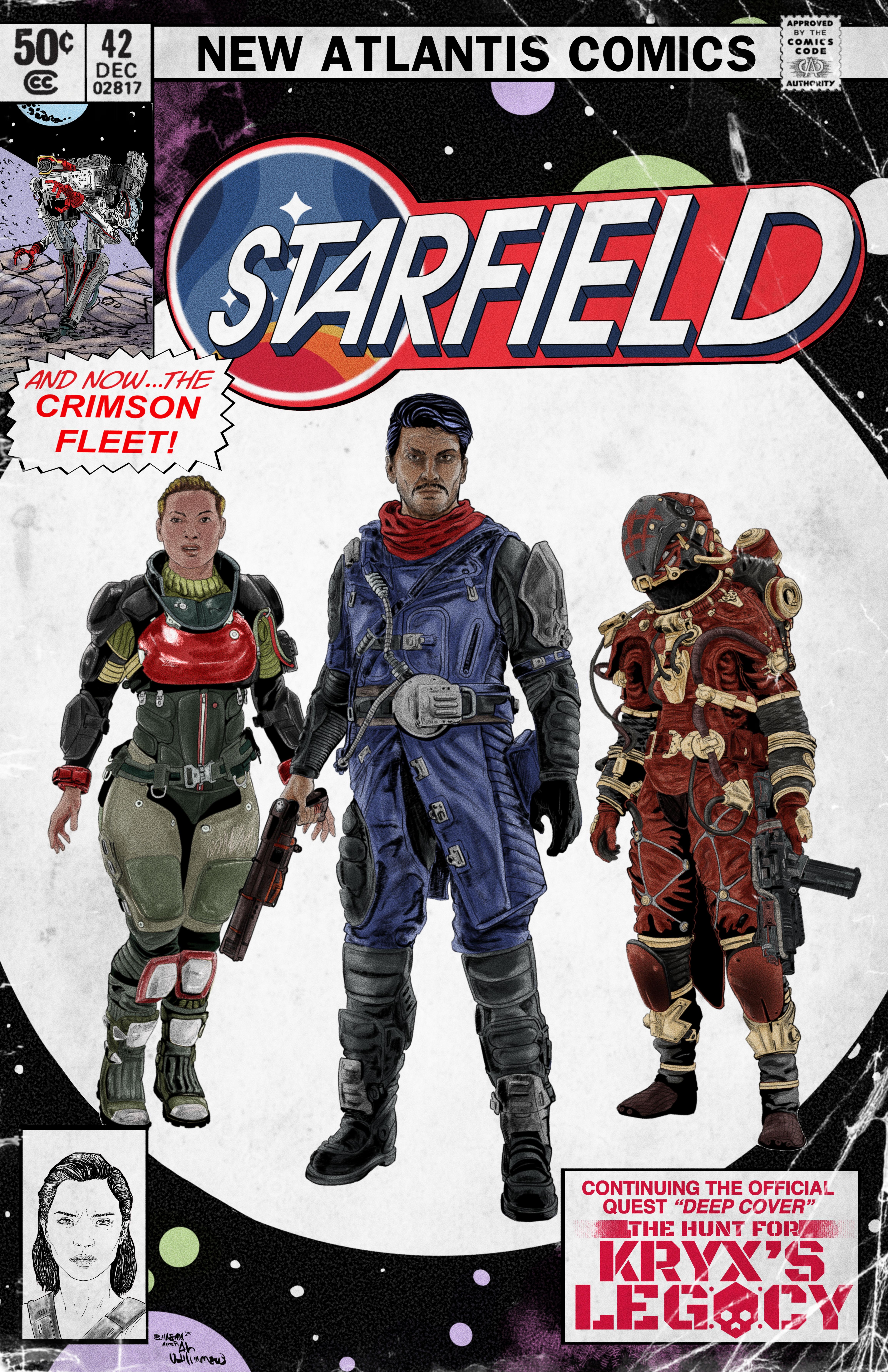 Starfield '80 Comic Cover featuring captivating titles