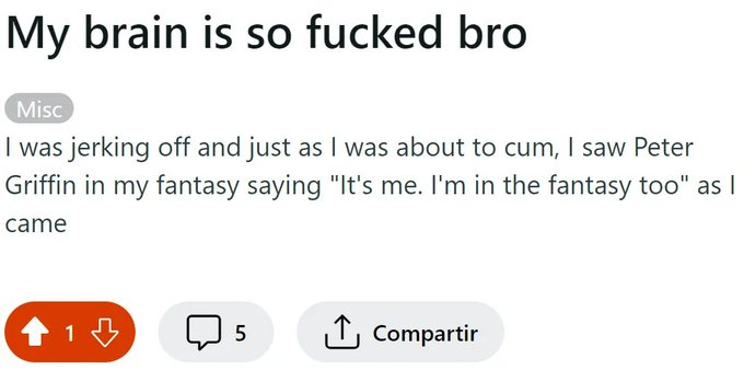 Your whole existence feels like a Family Guy cutaway gag
